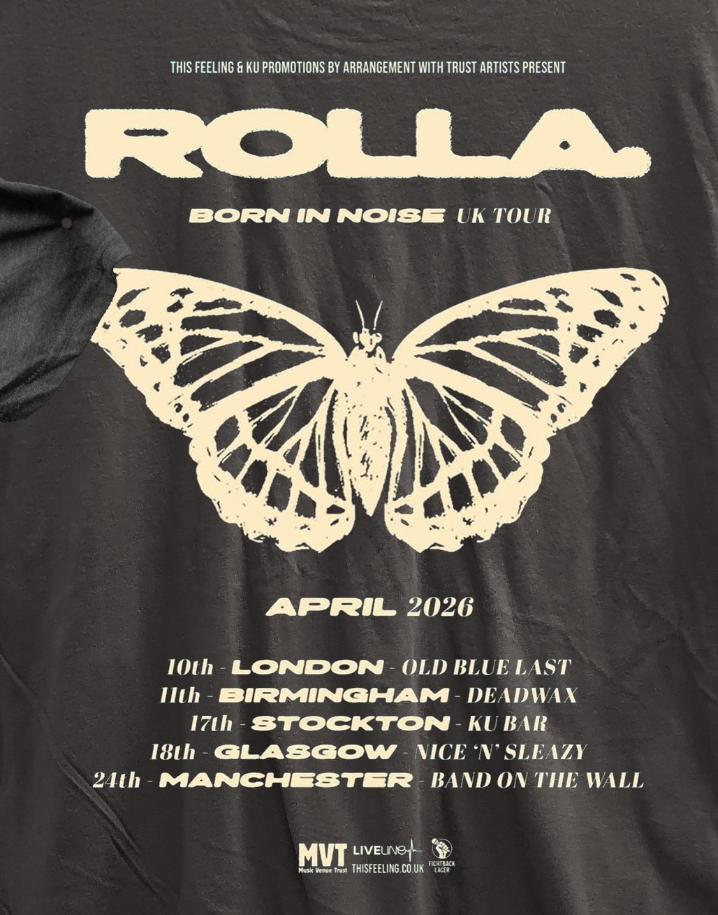 Rolla Born in Noise UK Tour