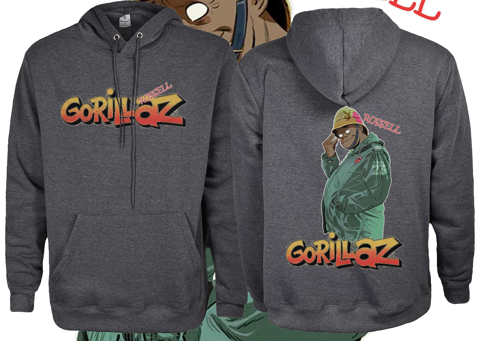 Gorillaz Characters Hoodie