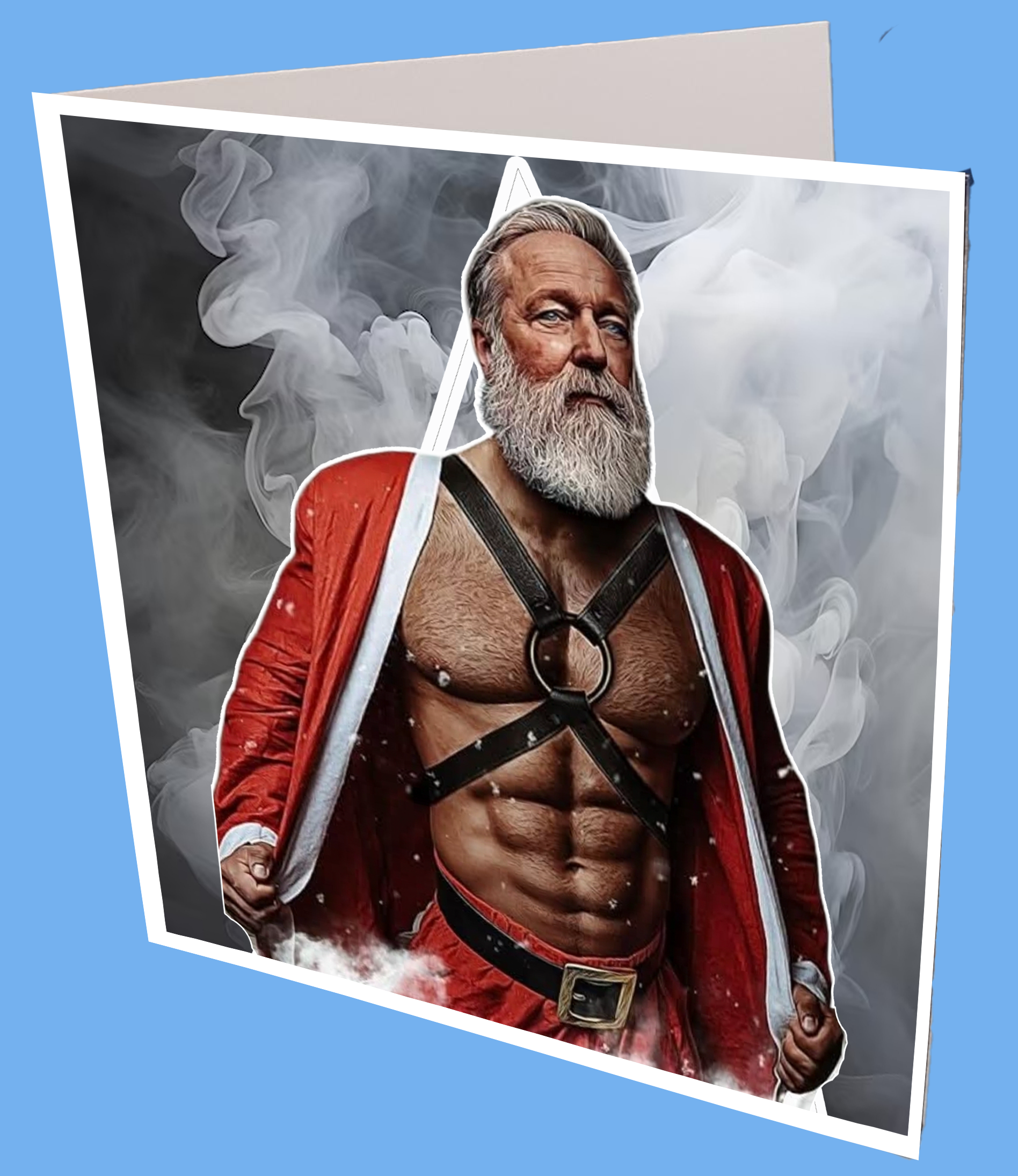 Santa Smoker Greeting card