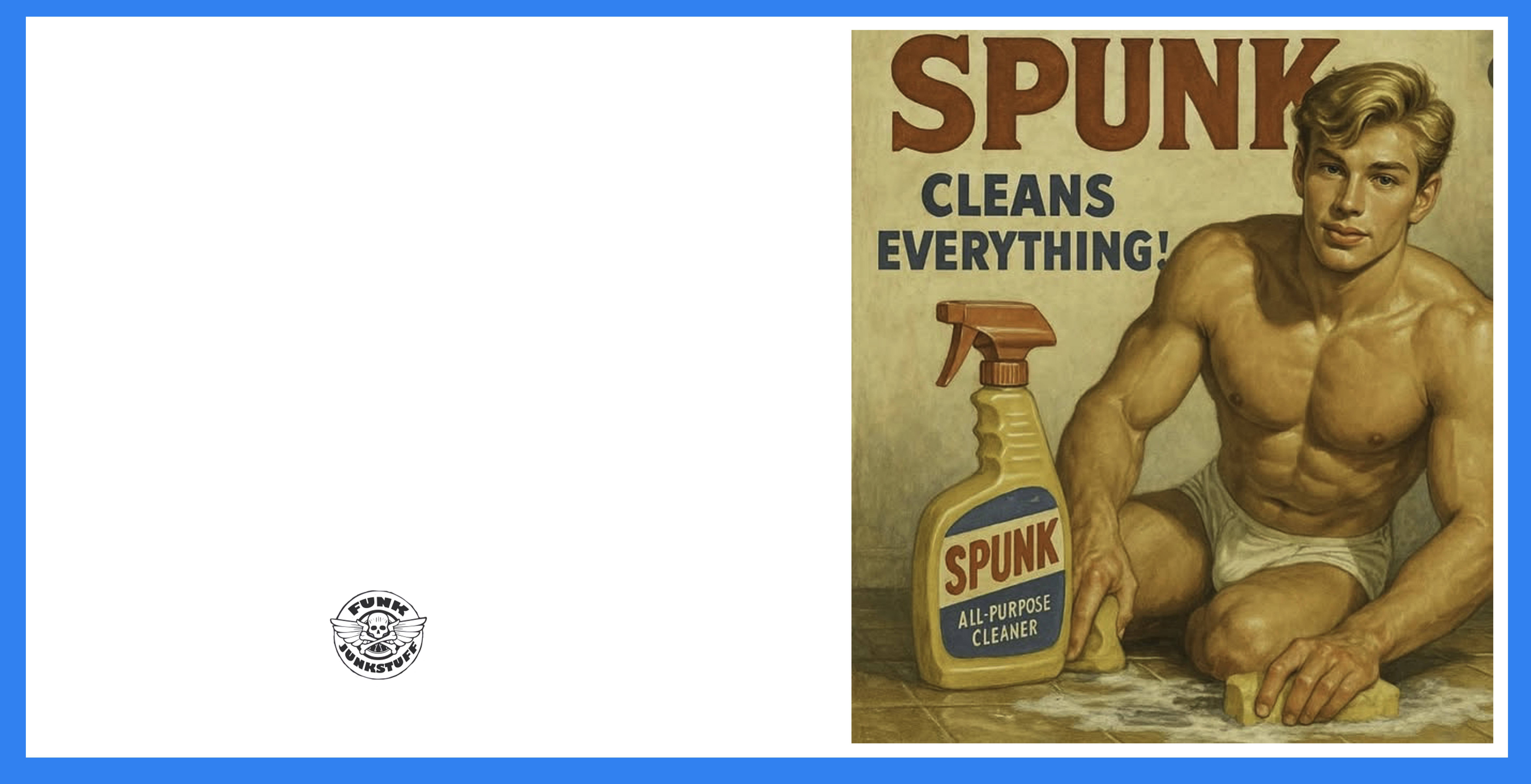 Spunk Cleans Greeting Card