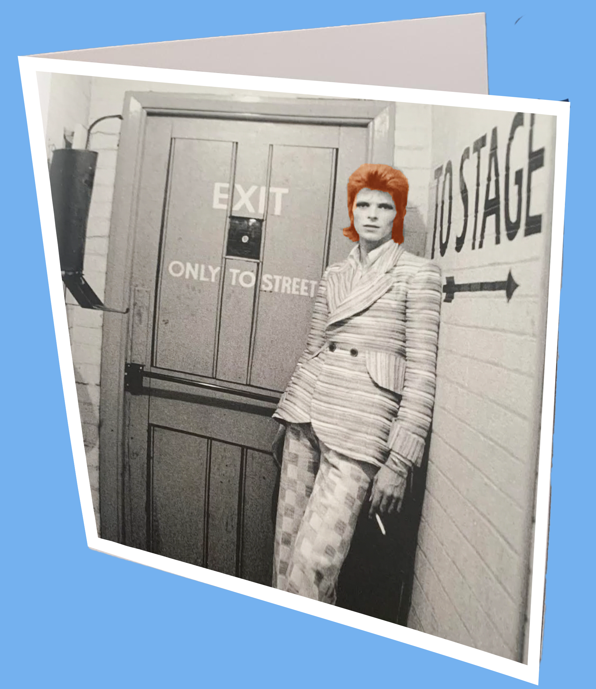 Stage Door Bowie Greeting Card