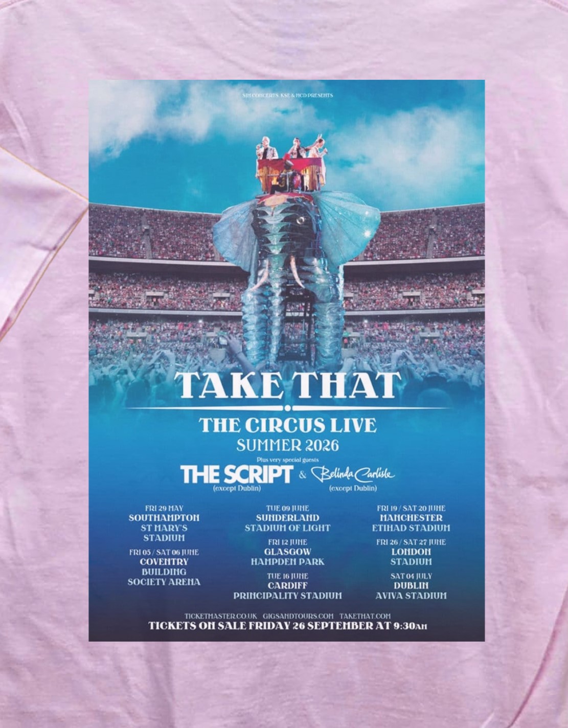 Take That. The Circus Live Summer 2026