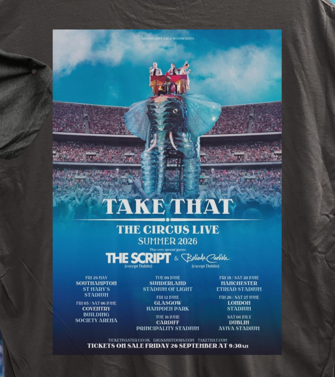 Take That. The Circus Live Summer 2026
