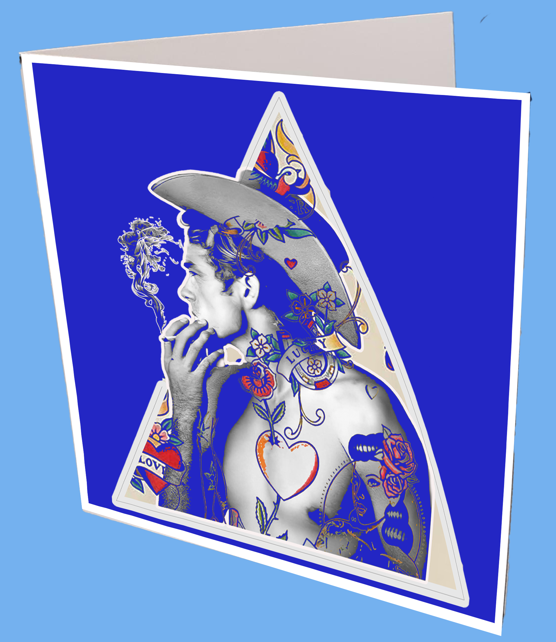 Tattooed James Dean Greeting Card