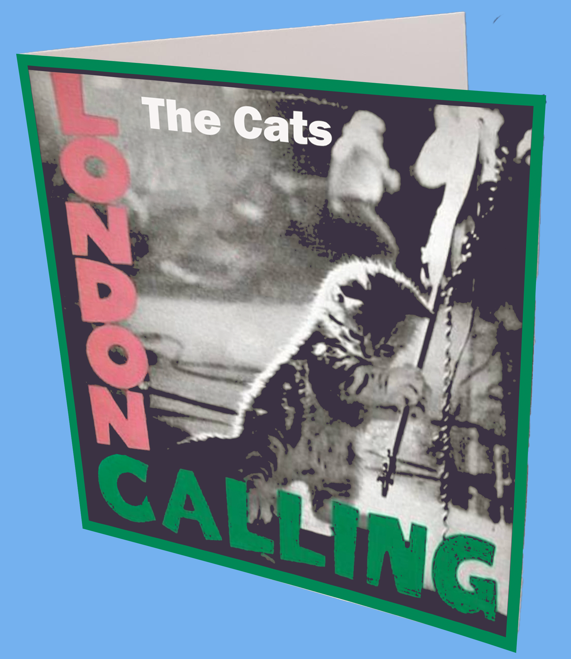 The Cats London Calling Greeting card