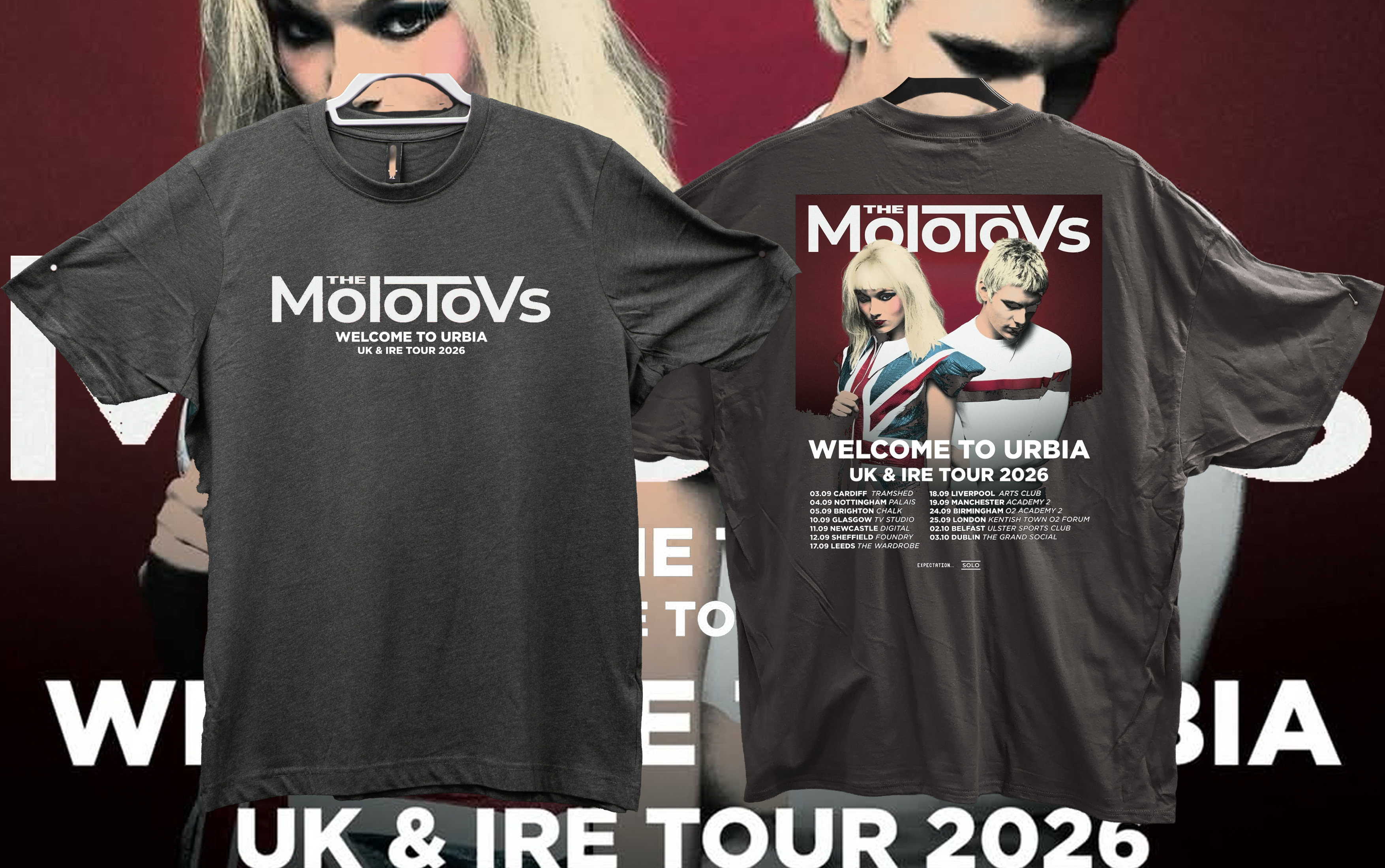 The Molotovs. Welcome to Urbia UK & IRL Tour 2026
