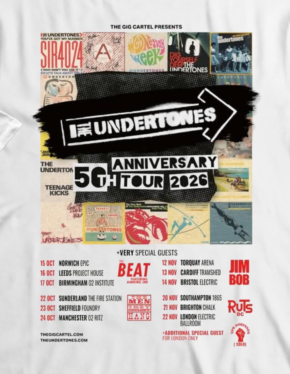 The Undertones 50th Anniversary Tour 2026