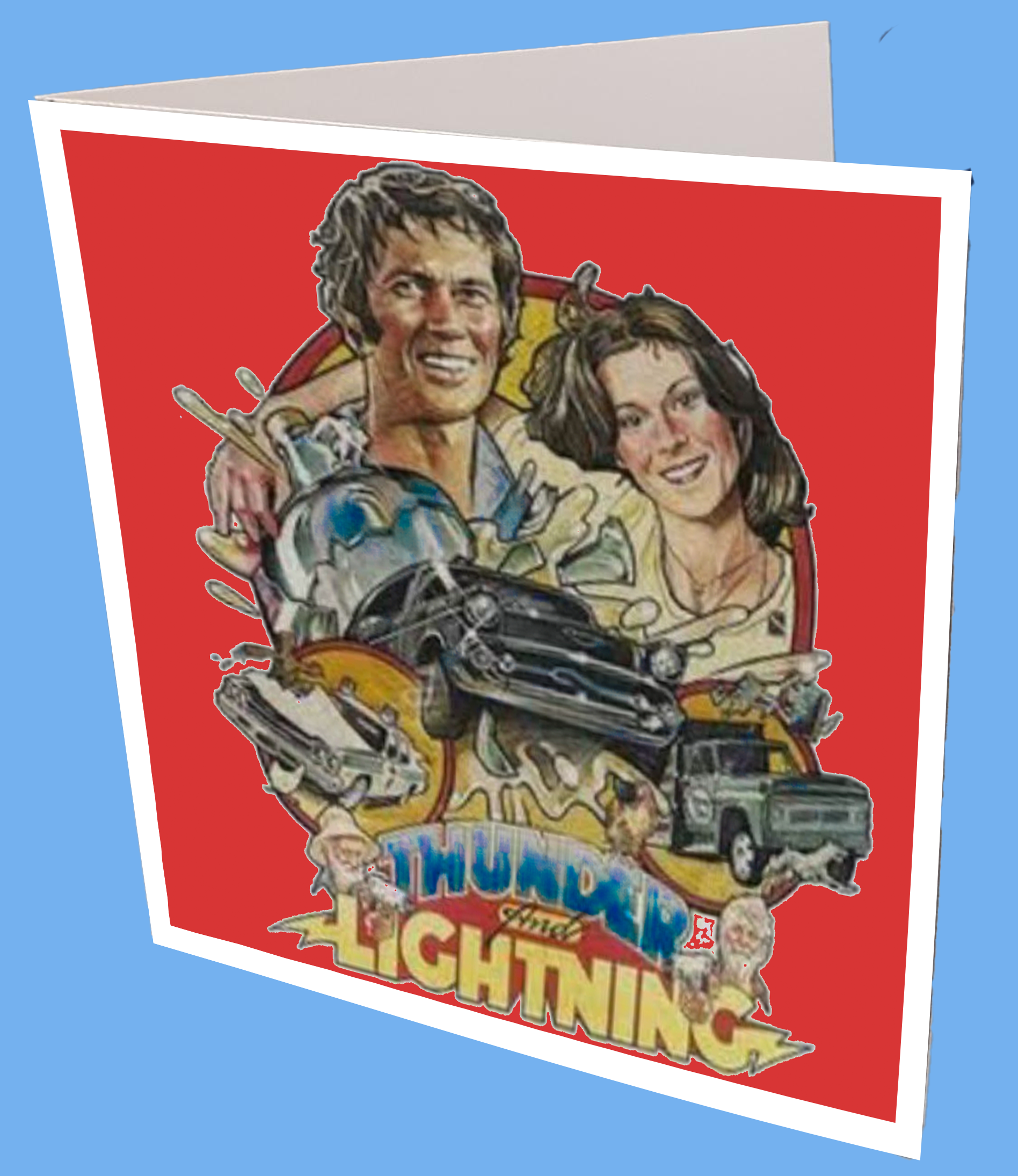 Thunder and Lighting Greeting Card