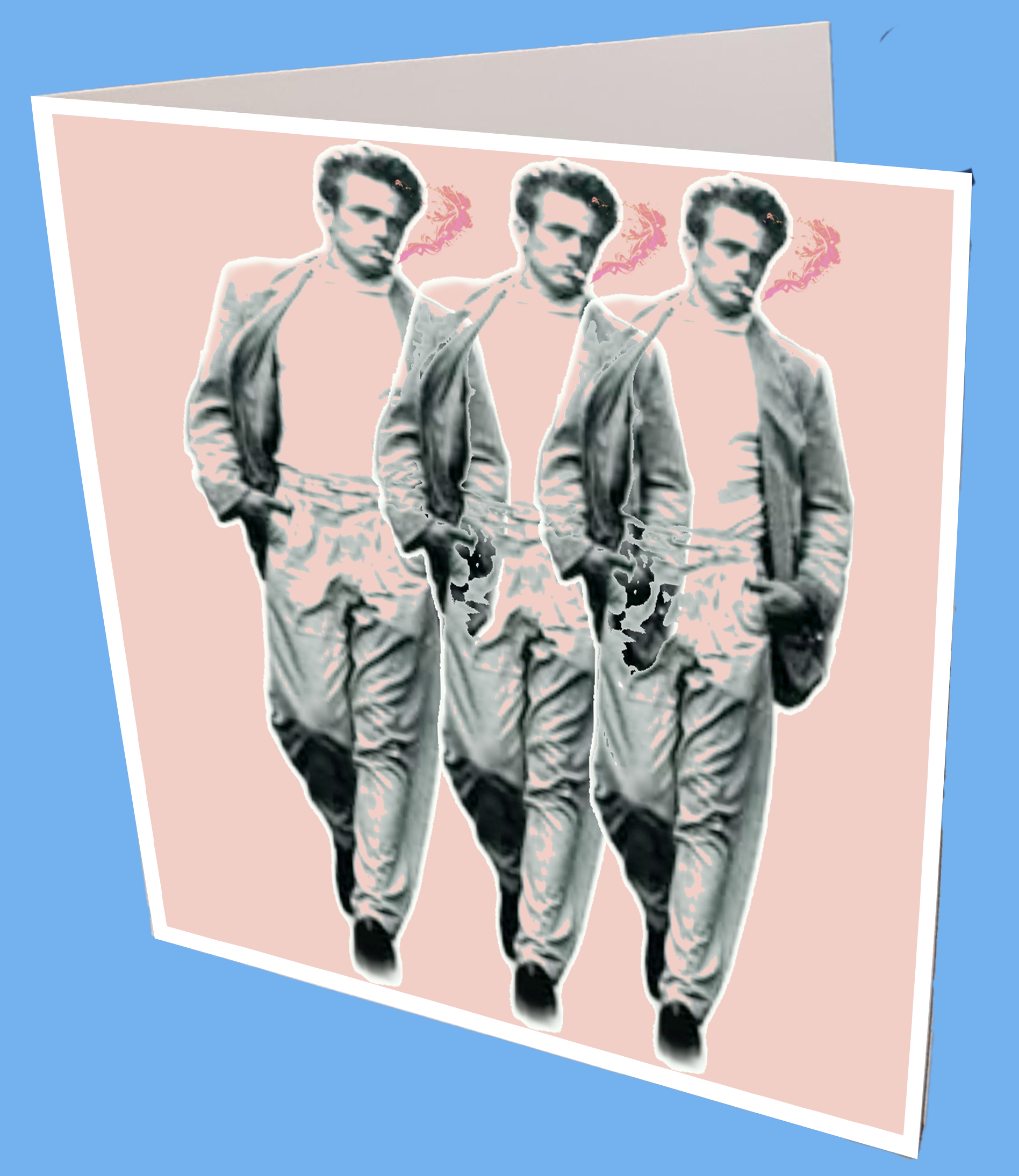 Triple James Dean Greeting Card
