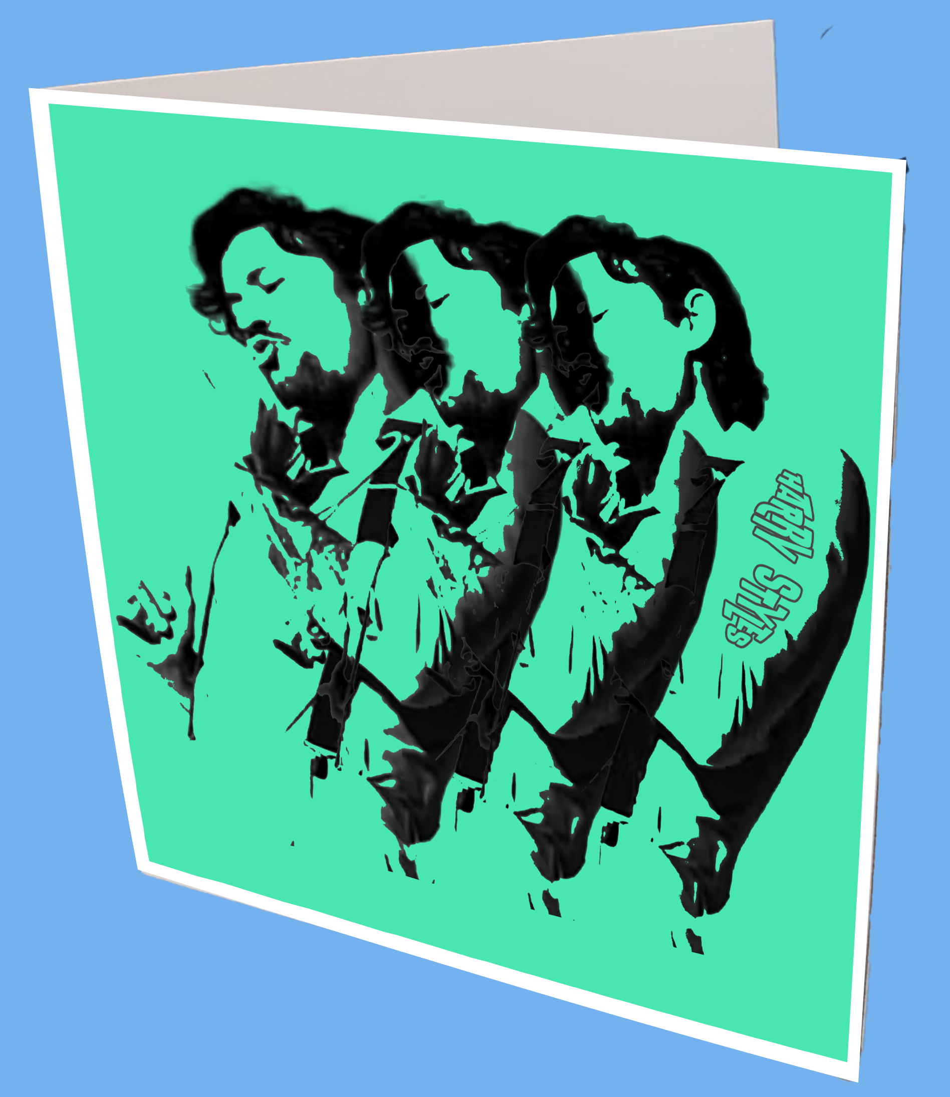 Triple Harry styles Greeting Card