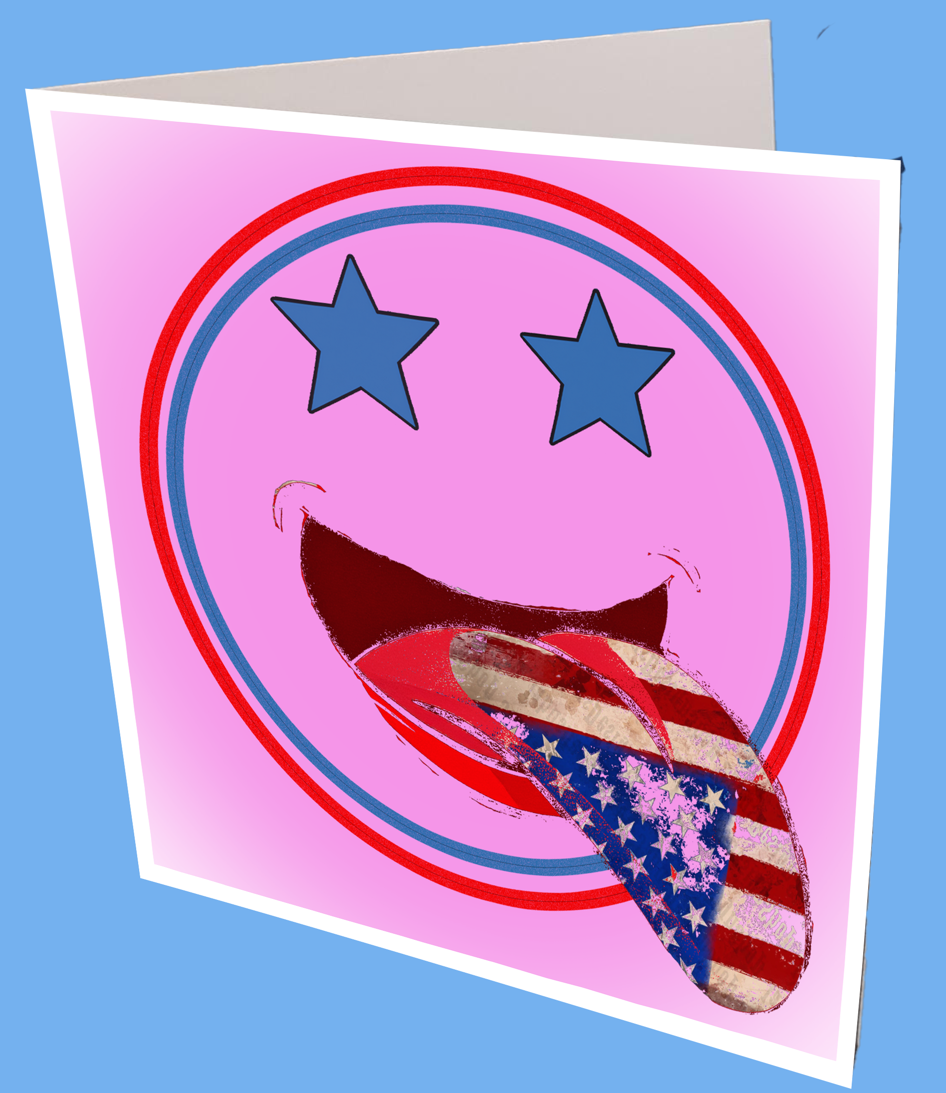 USA Lick Greeting Card