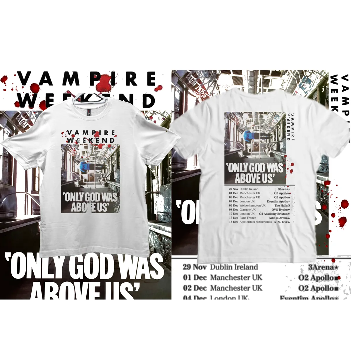 Vampire Weekend Tour T-shirts