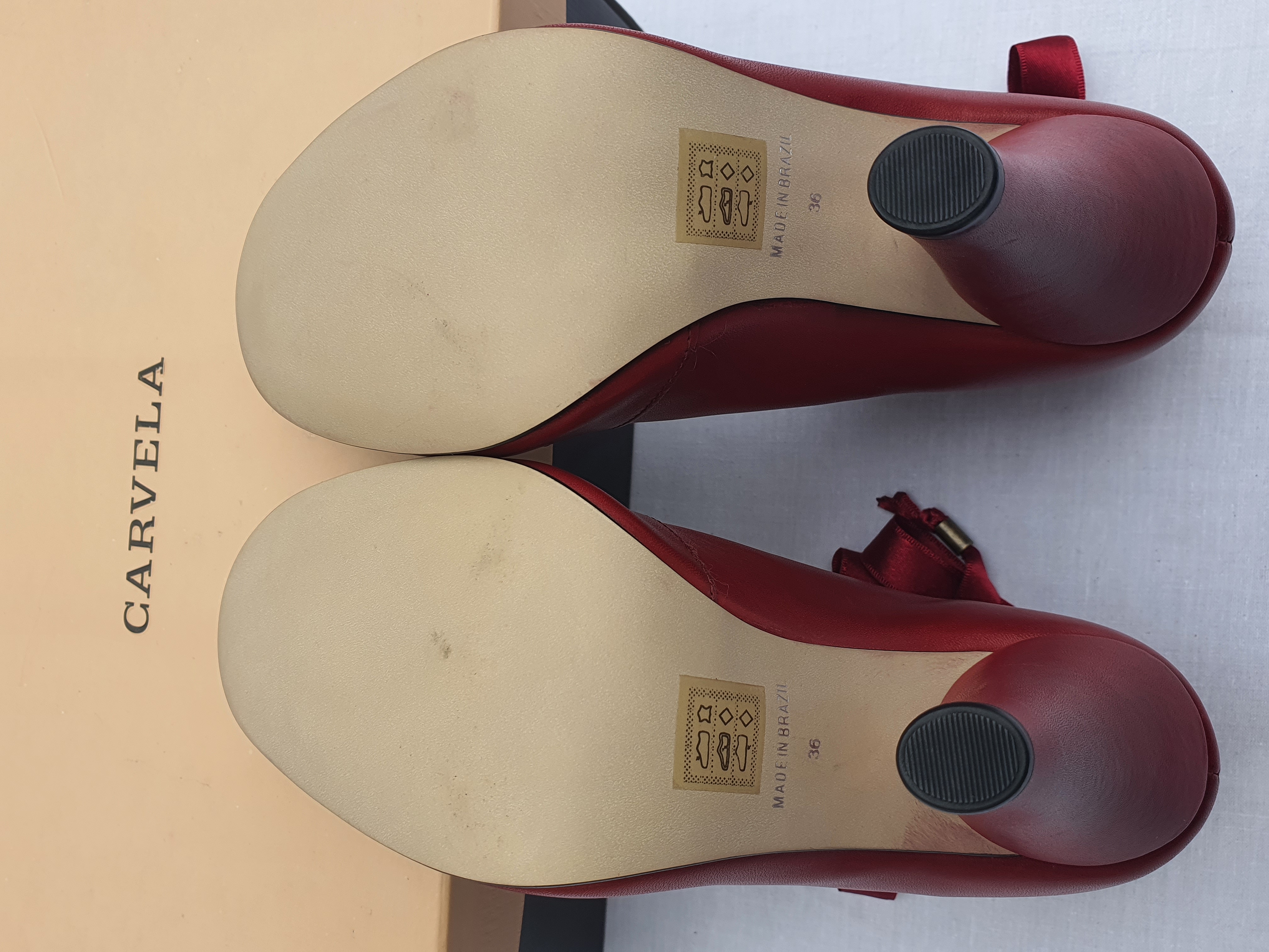 KURT GEIGER CARVELA Red Leather Court shoe EU 36 UK 3