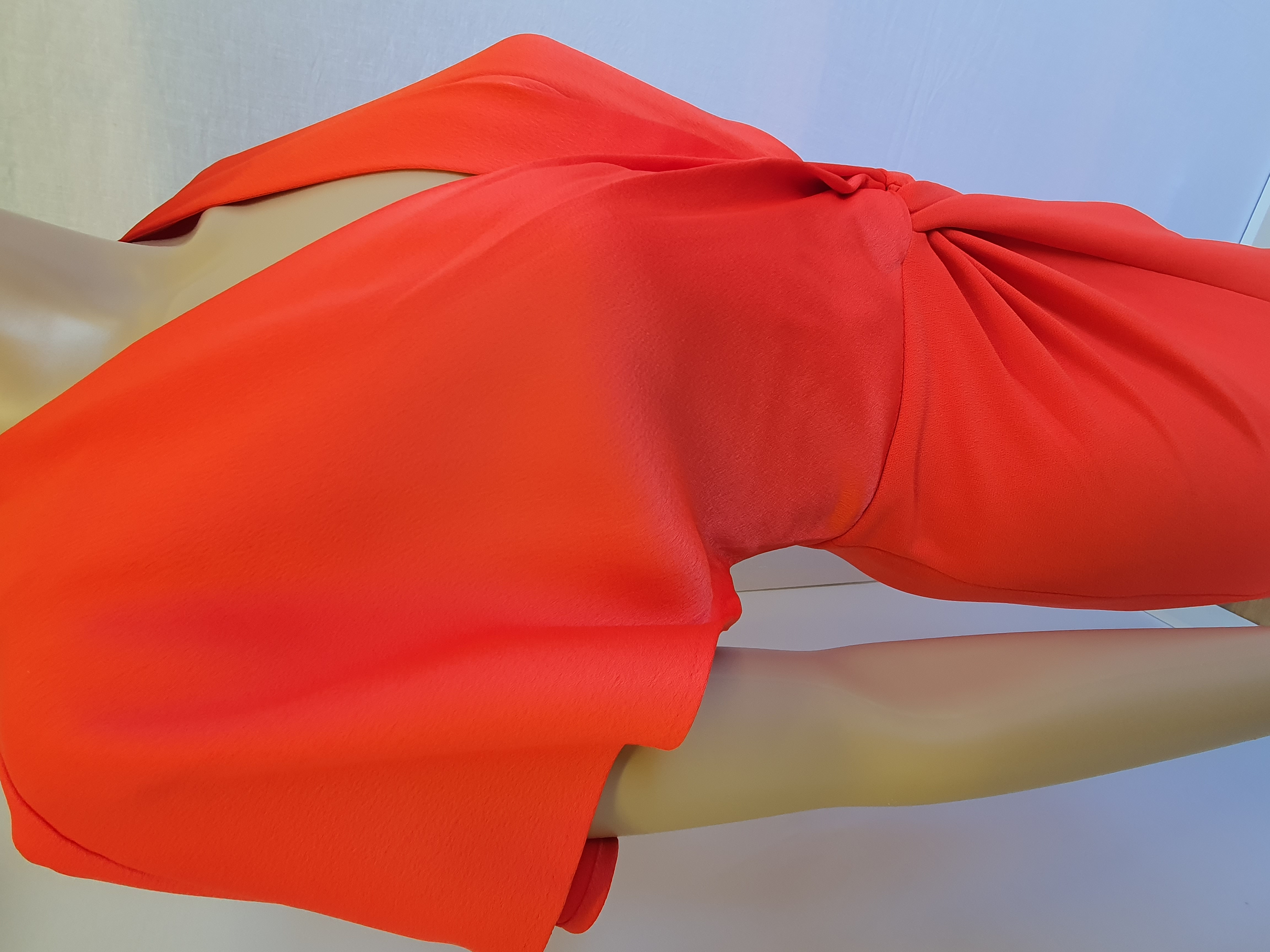 TED BAKER Ellame Orange wrap over Bodycon Dress Size UK6
