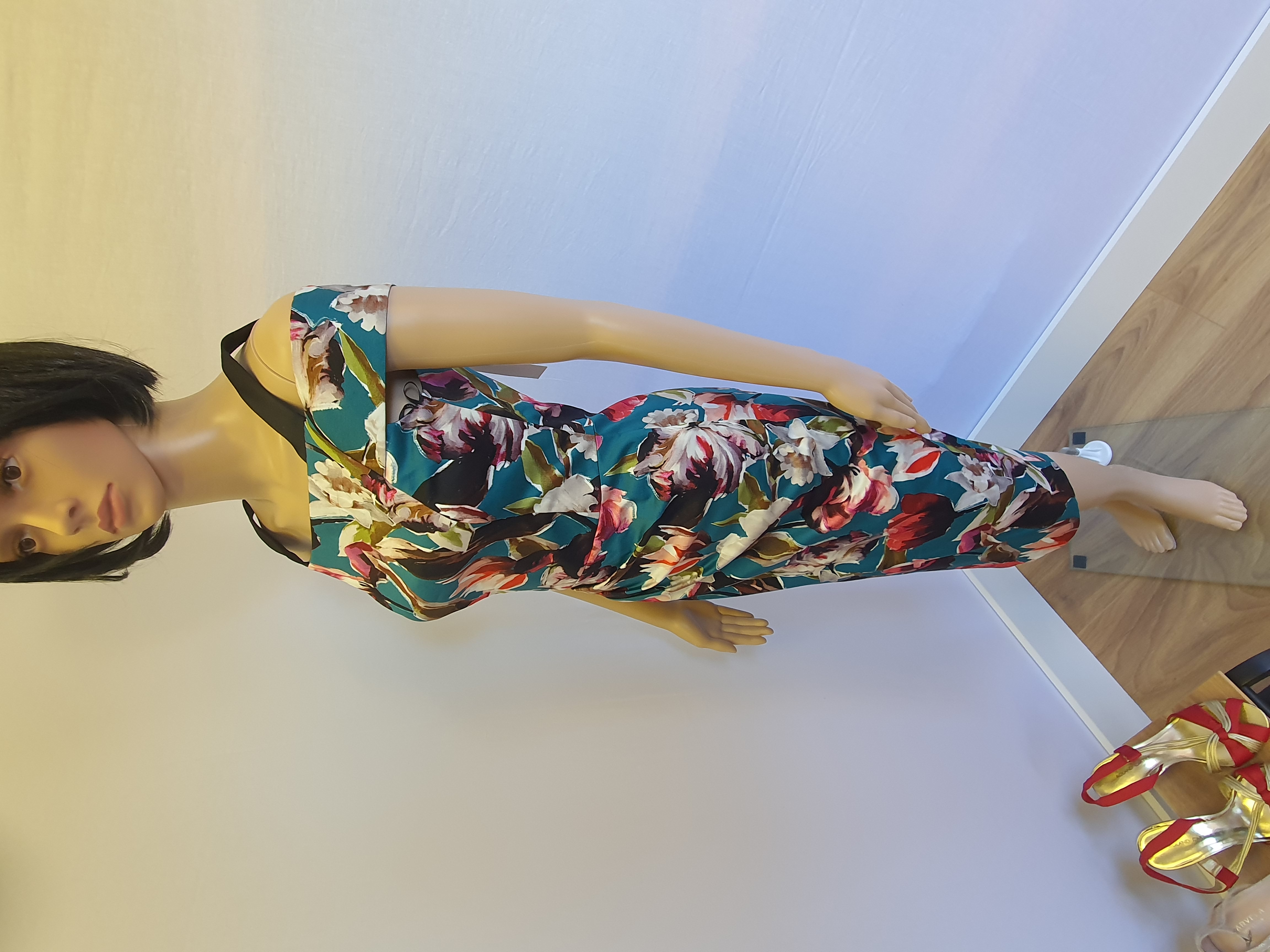 KAREN MILLEN Bardot Floral Pencil Dress BNWT Size UK6
