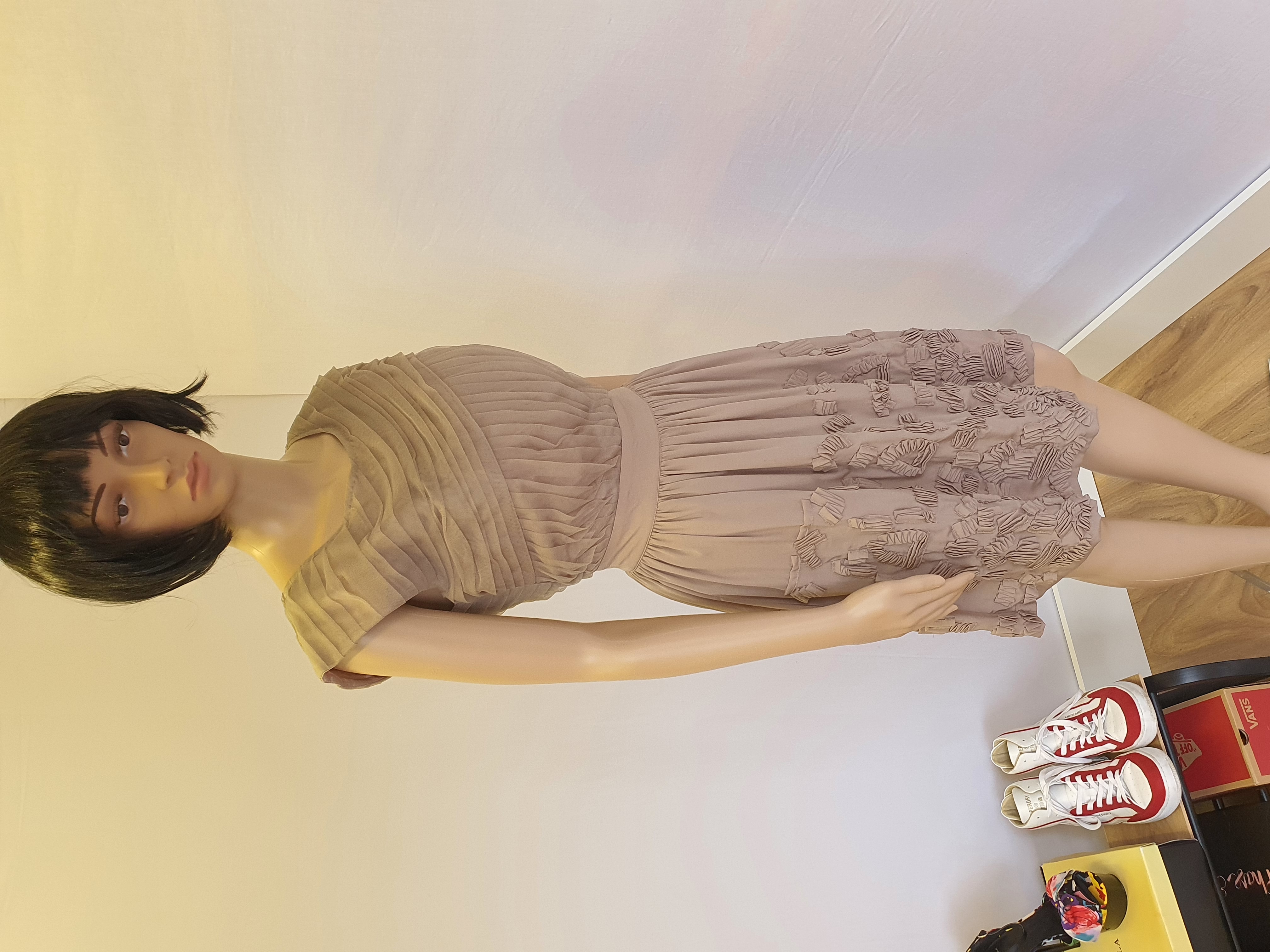 REISS Eleanor Texture and Mesh Dress Size