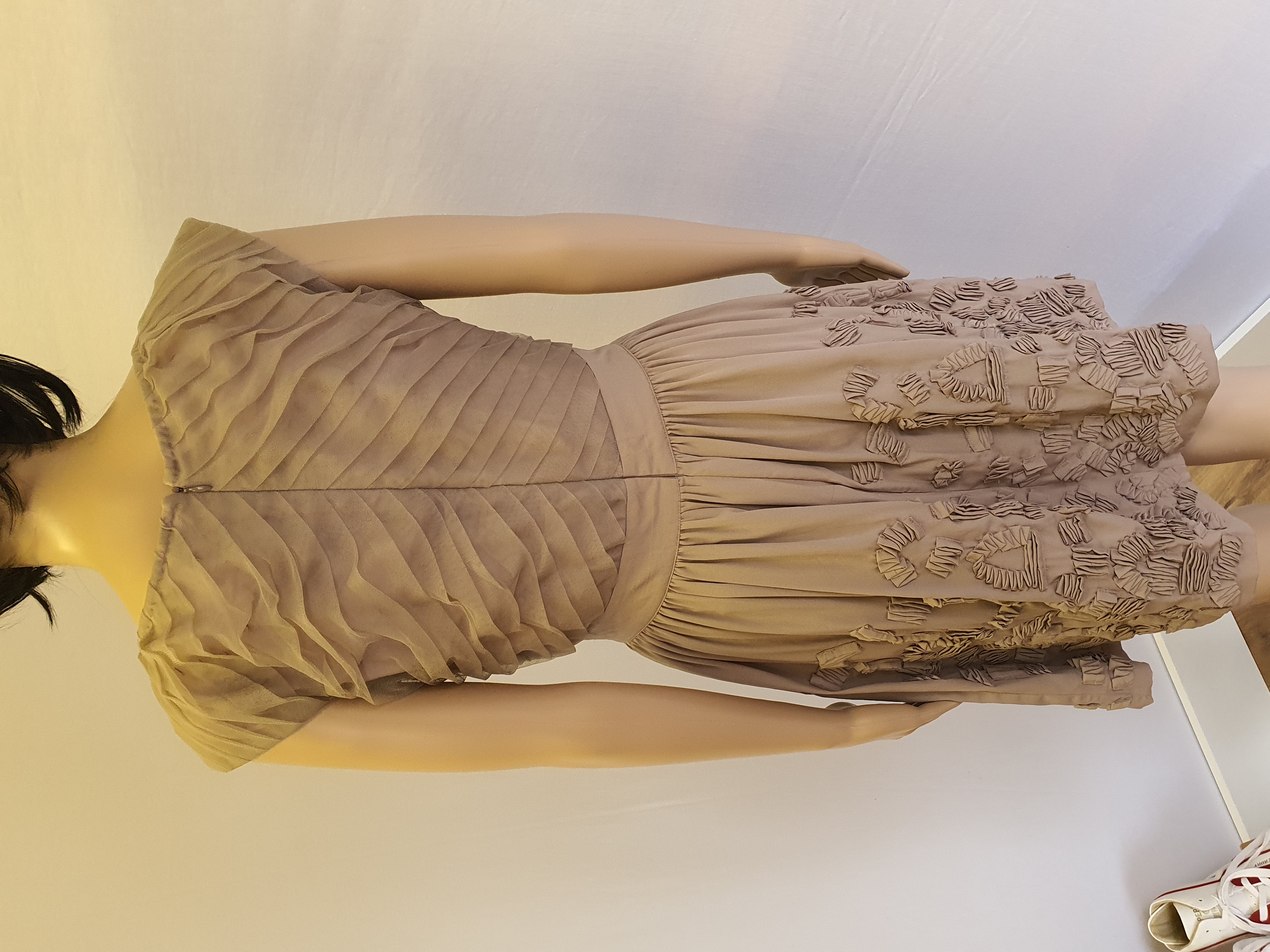 REISS Eleanor Texture and Mesh Dress Size