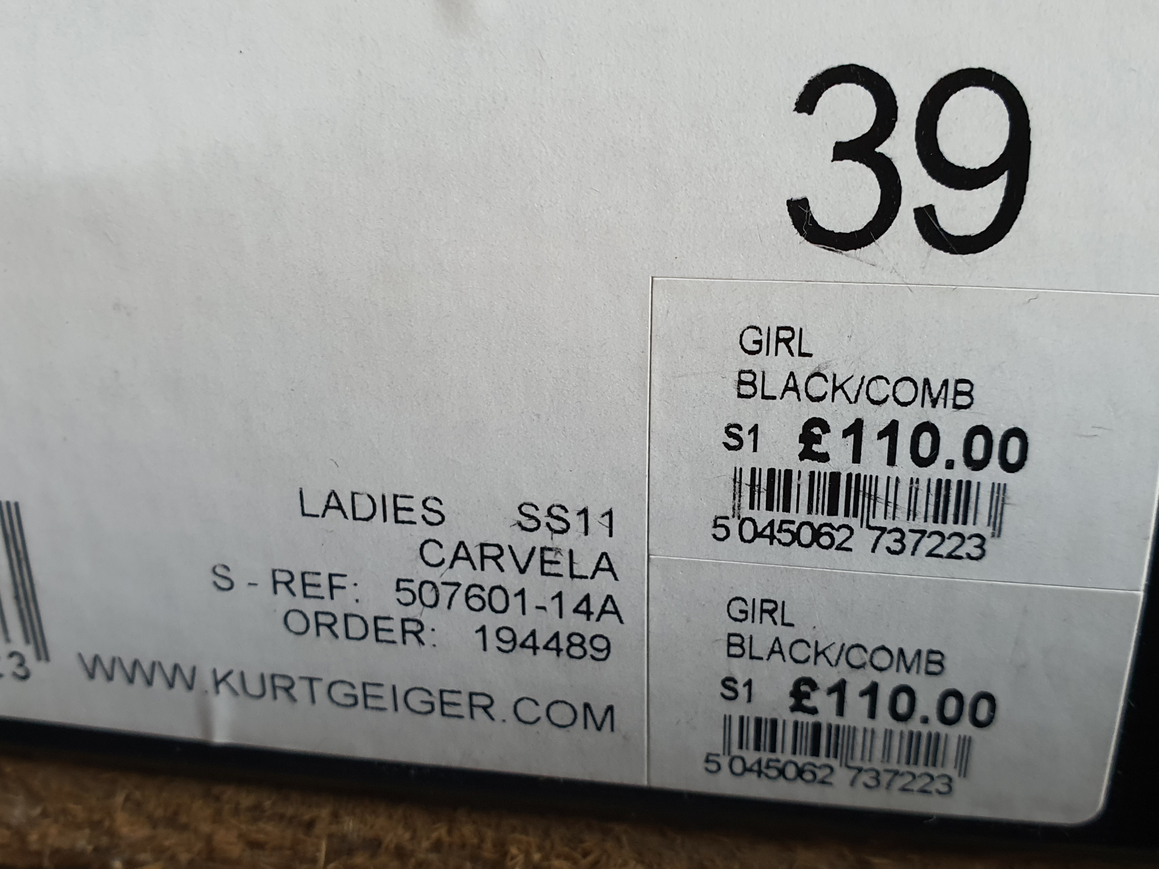 KURT GEIGER CARVELA Multi Coloured Heeled Block Shoe Size UK 6
