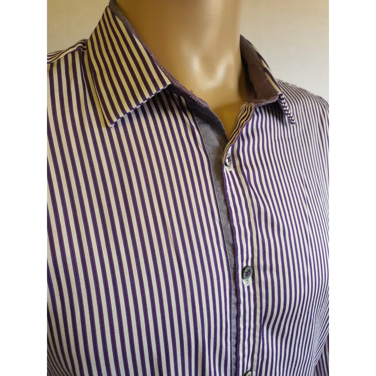 TED BAKER Striped Shirt Size Ted 5 UK L