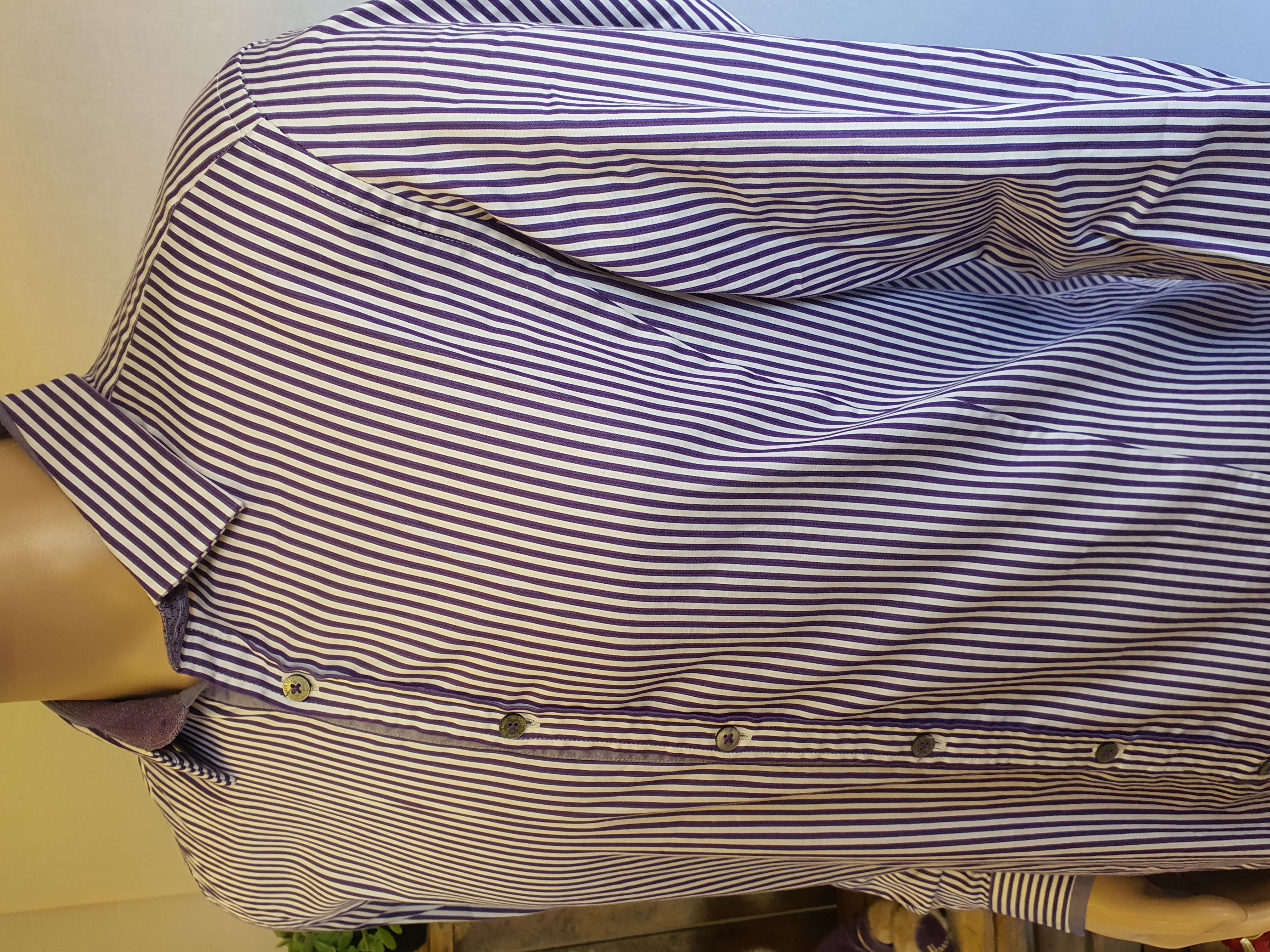 TED BAKER Striped Shirt Size Ted 5 UK L