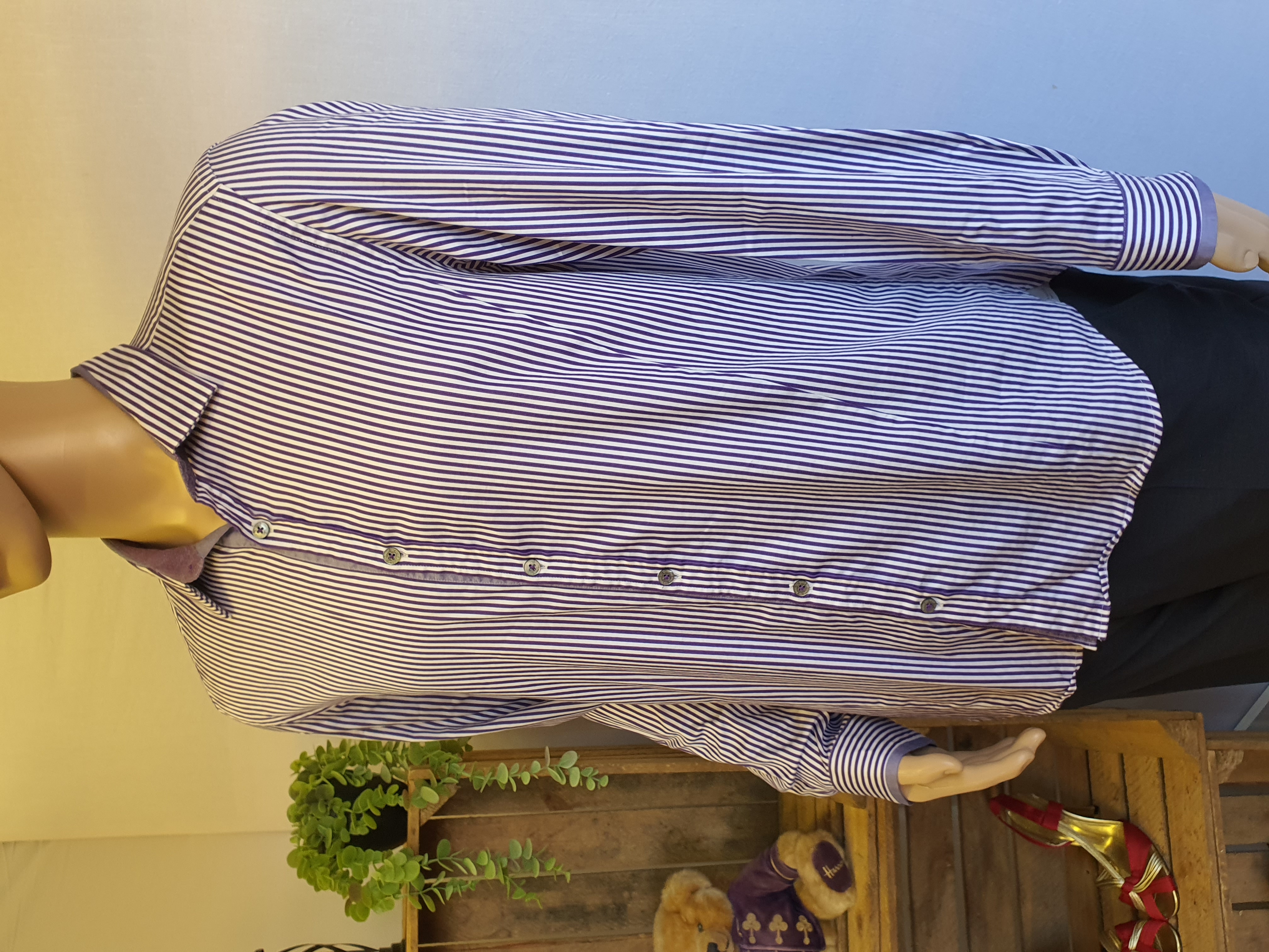 TED BAKER Striped Shirt Size Ted 5 UK L