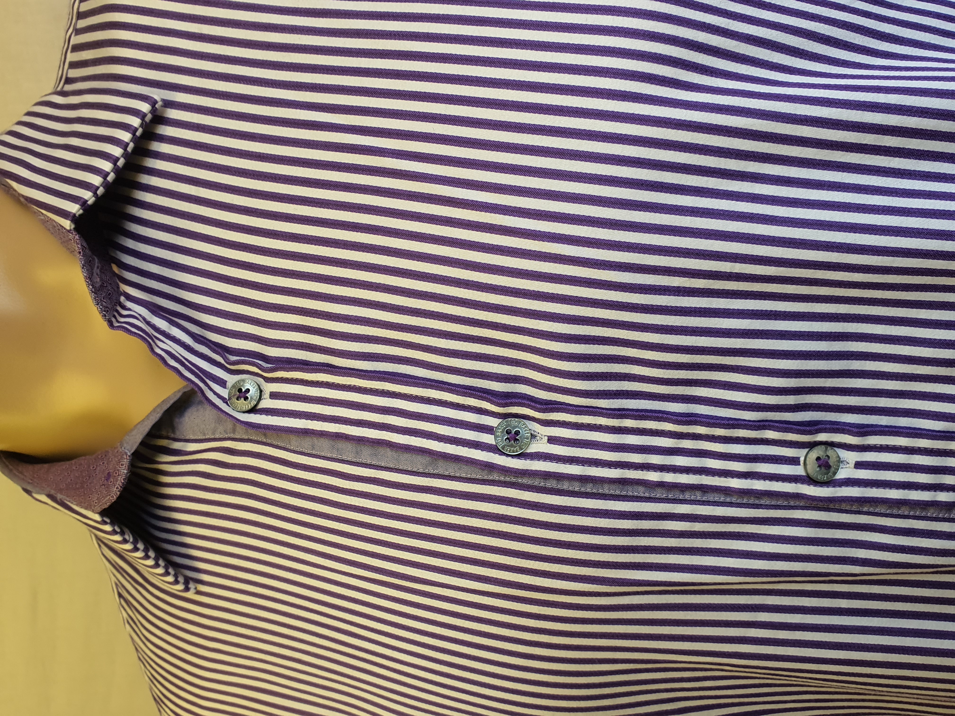TED BAKER Striped Shirt Size Ted 5 UK L
