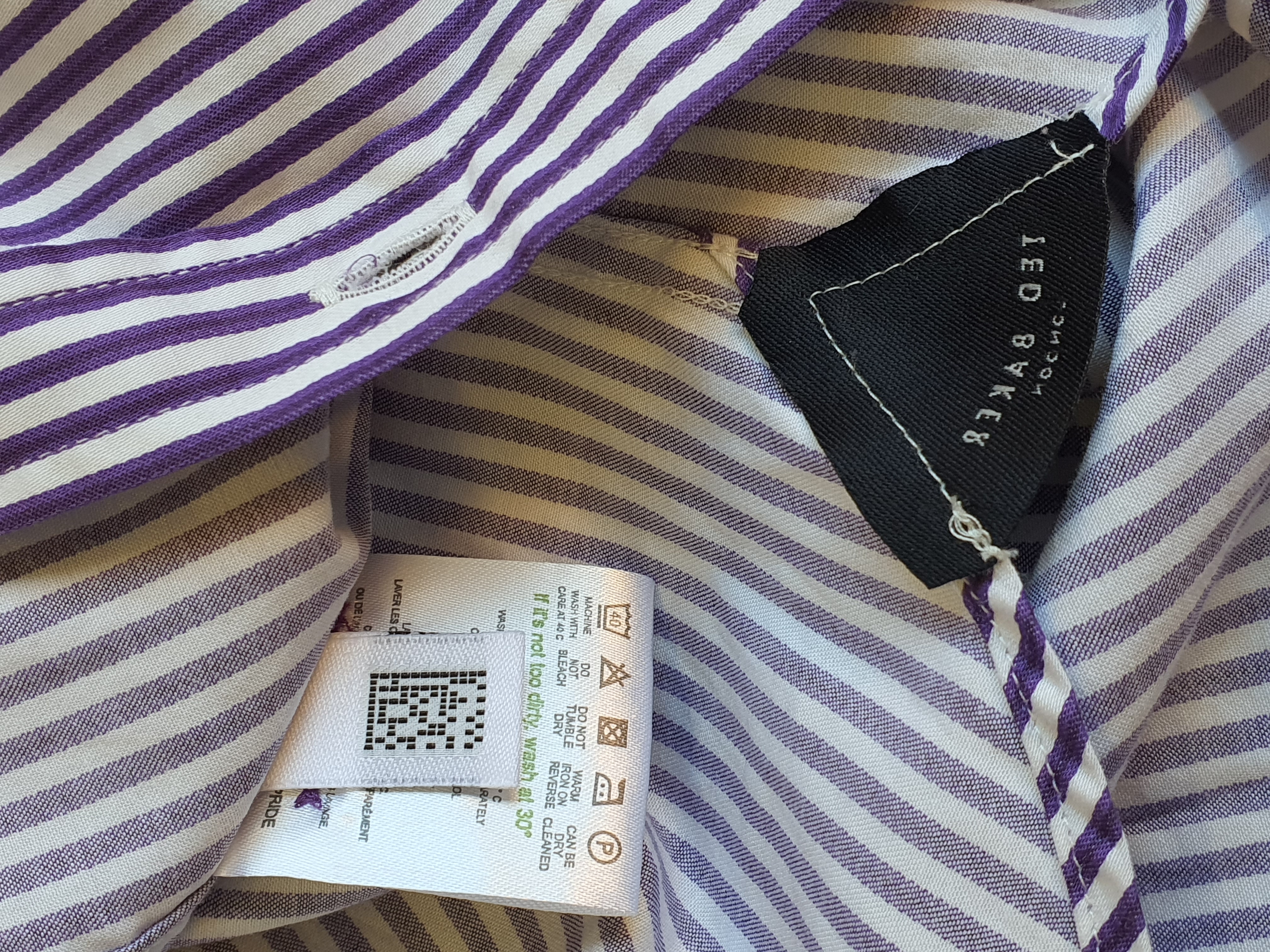 TED BAKER Striped Shirt Size Ted 5 UK L