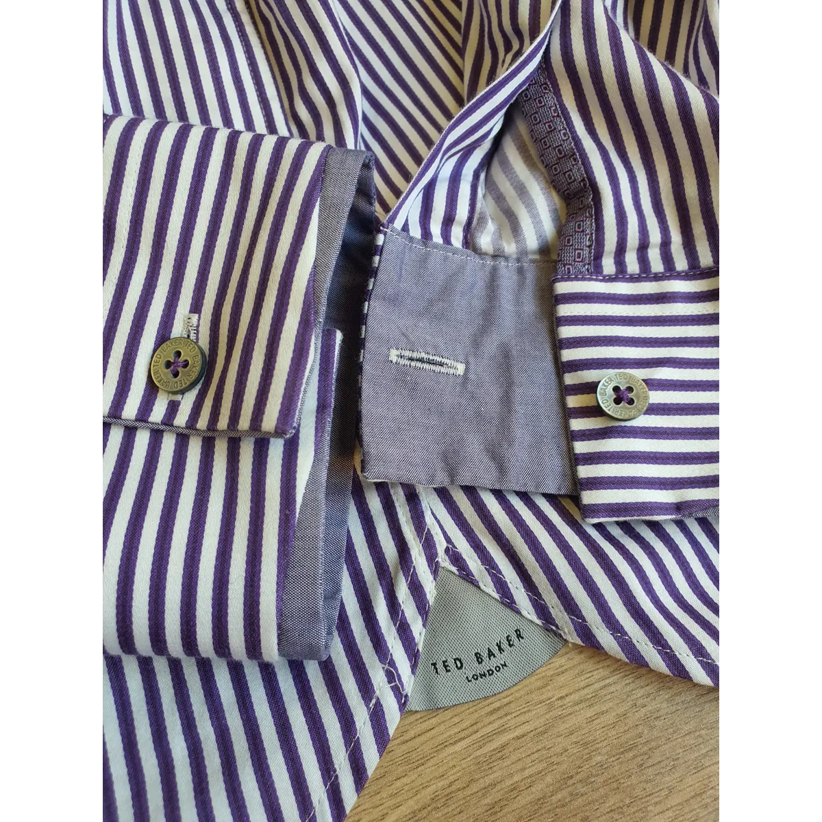 TED BAKER Striped Shirt Size Ted 5 UK L