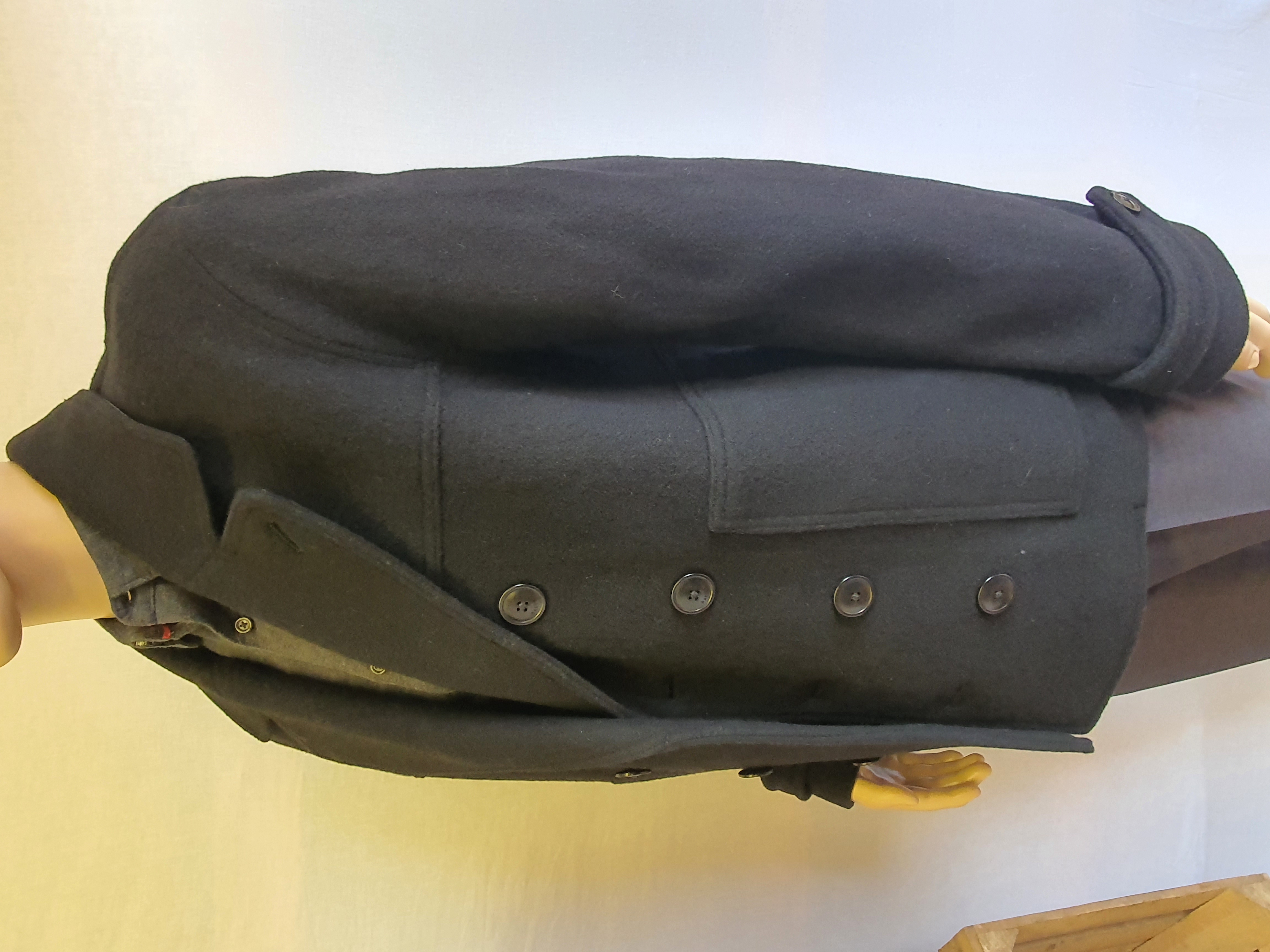 TED BAKER Atllas Black Wool Peacoat Size Ted 4