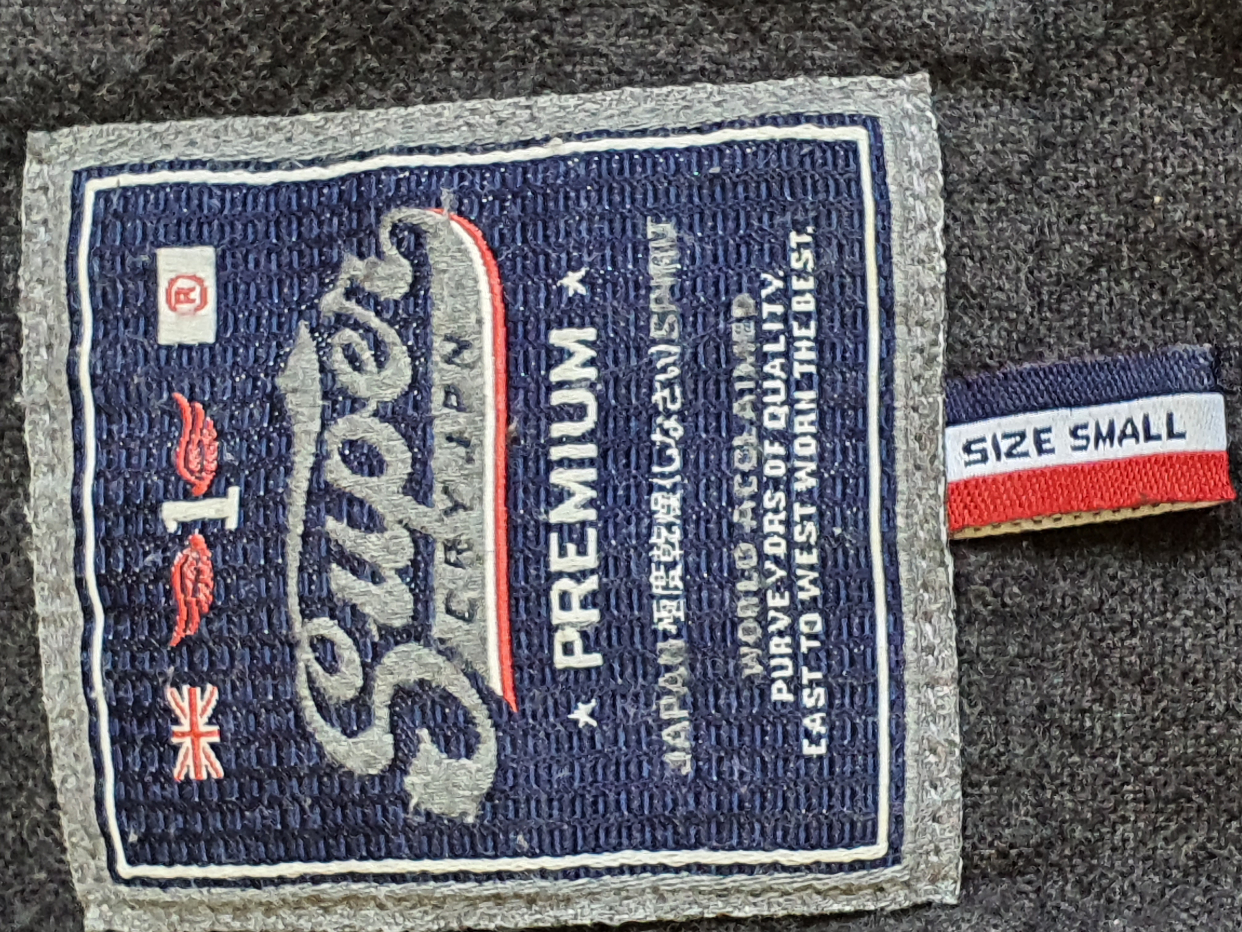 SUPERDRY Mens Dark Grey Shirt Size Small 36" - 38"