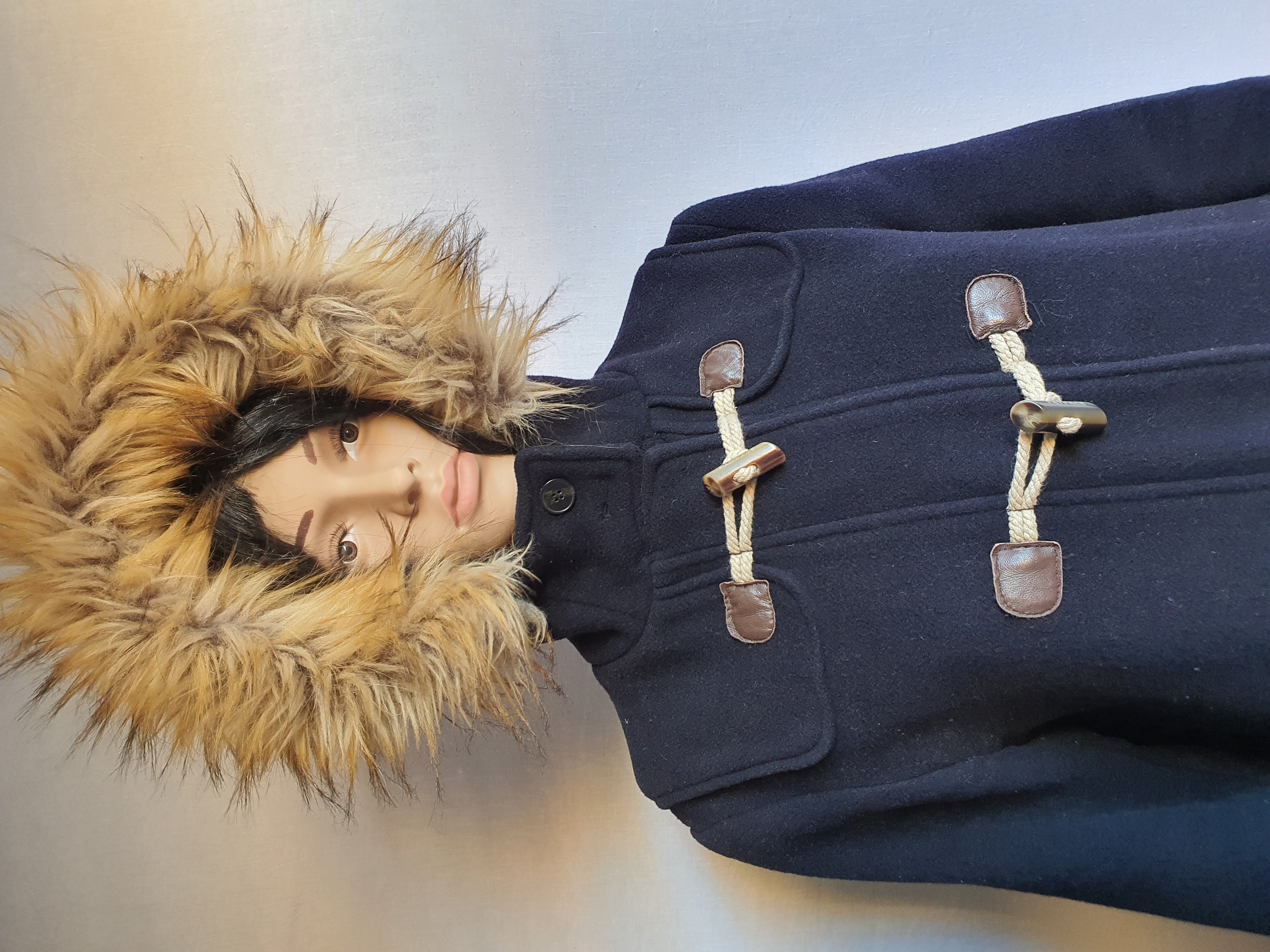 FATFACE Fur Hooded Fleece Winter Coat