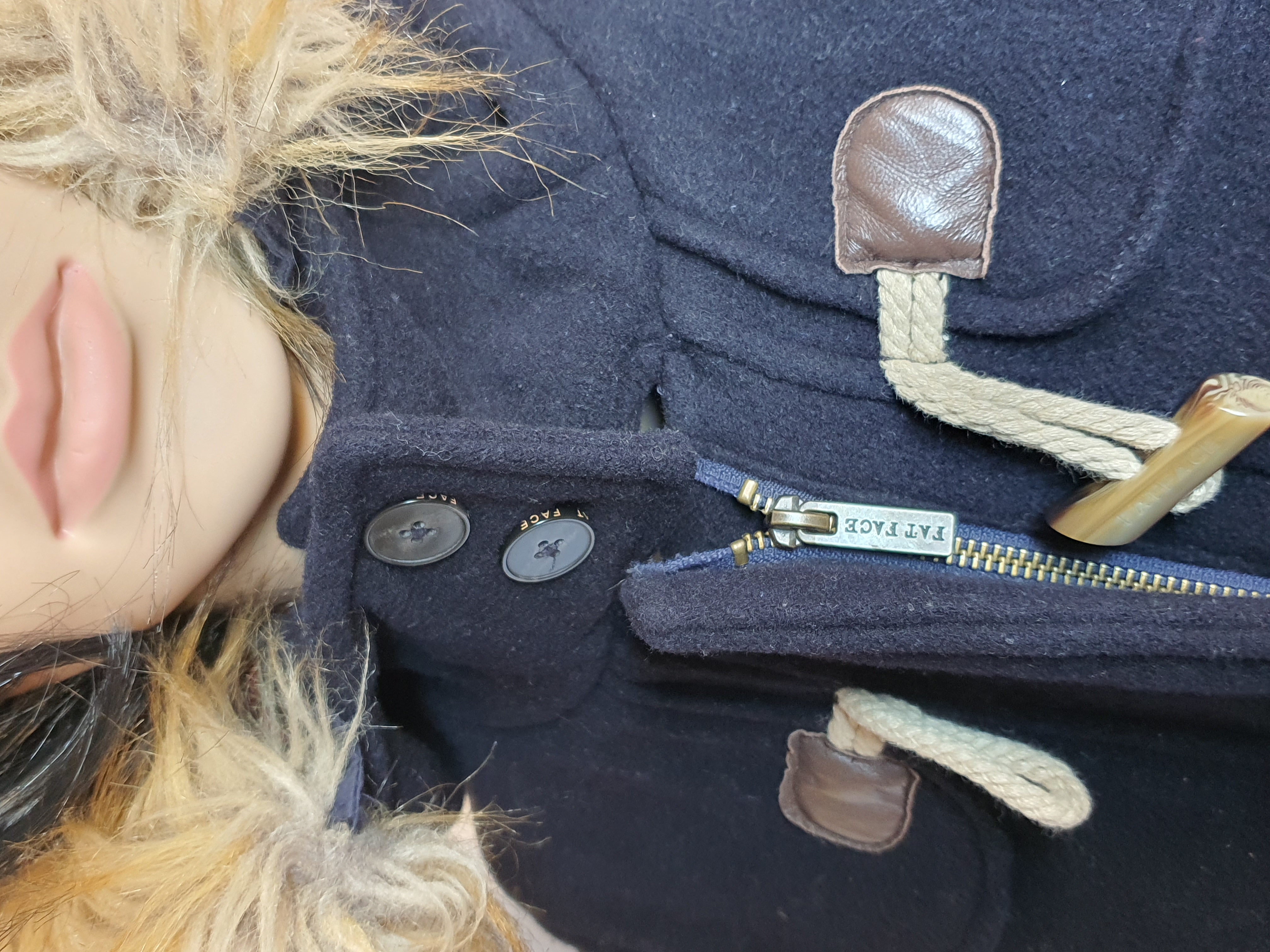 FATFACE Fur Hooded Fleece Winter Coat