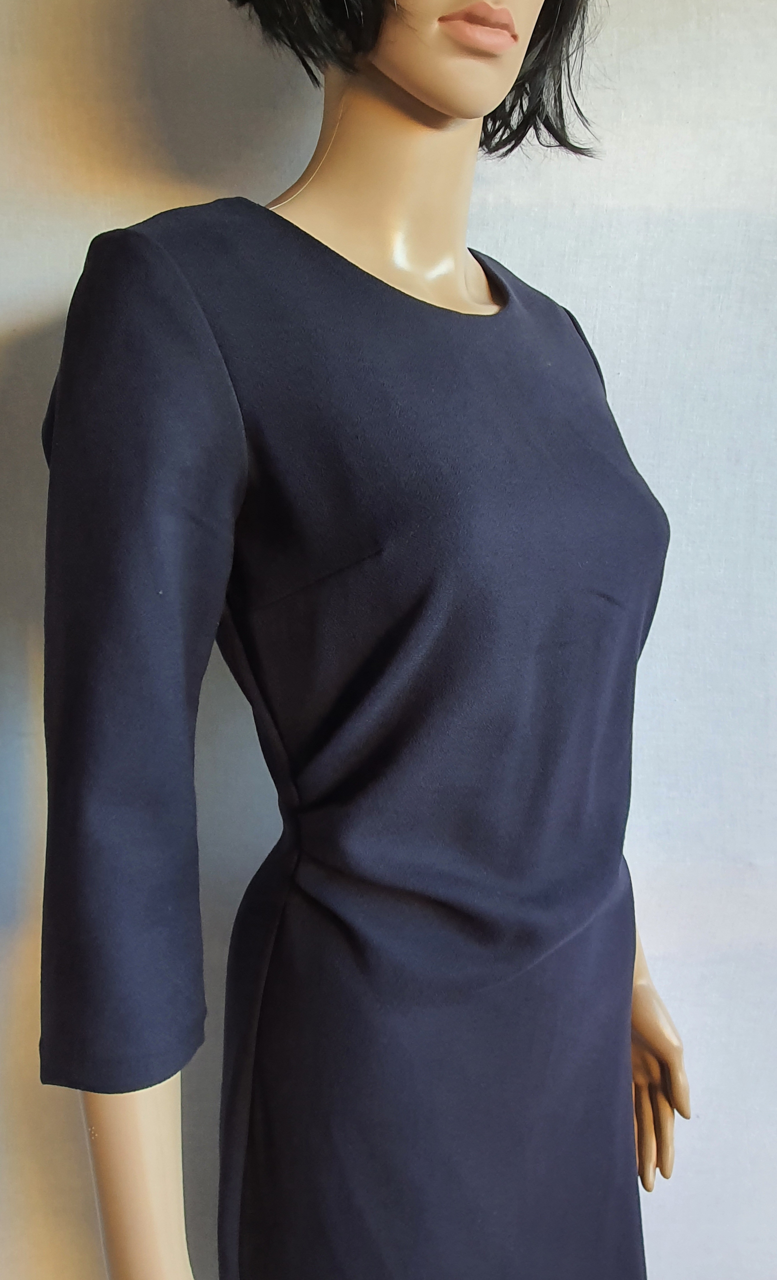 NEXT Tailoring Navy Blue 3/4 Arm Dress Size UK6