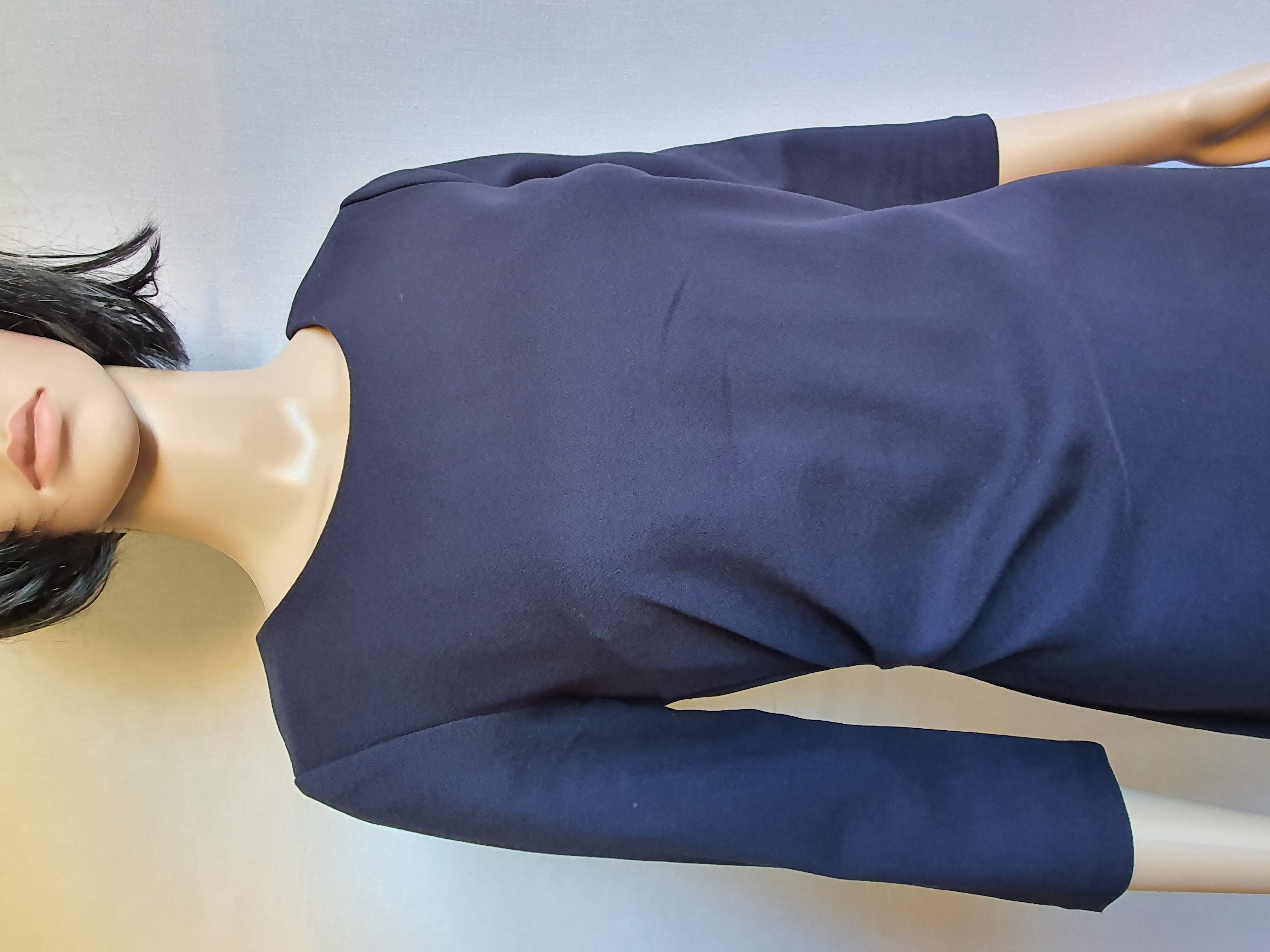 NEXT Tailoring Navy Blue 3/4 Arm Dress Size UK6
