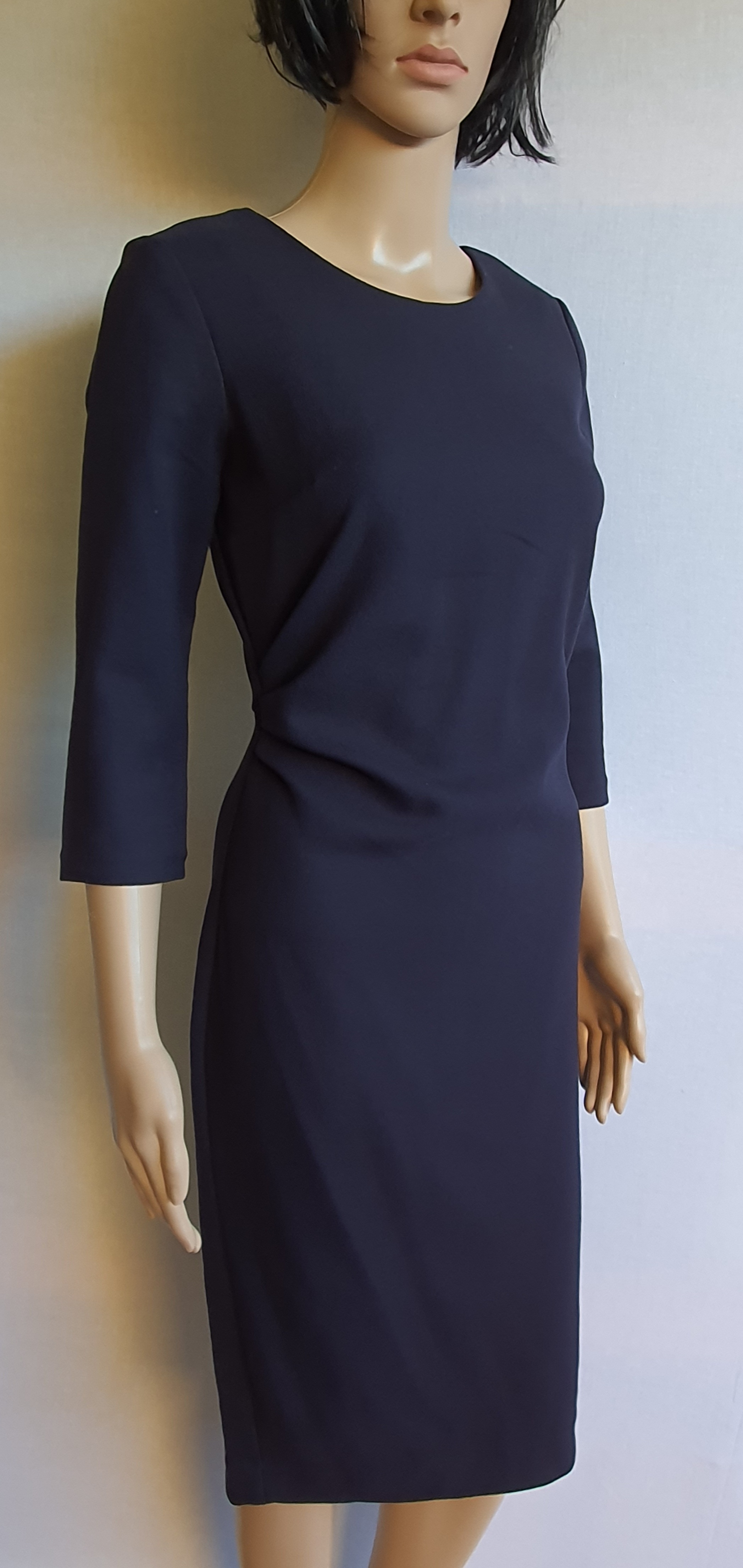 NEXT Tailoring Navy Blue 3/4 Arm Dress Size UK6