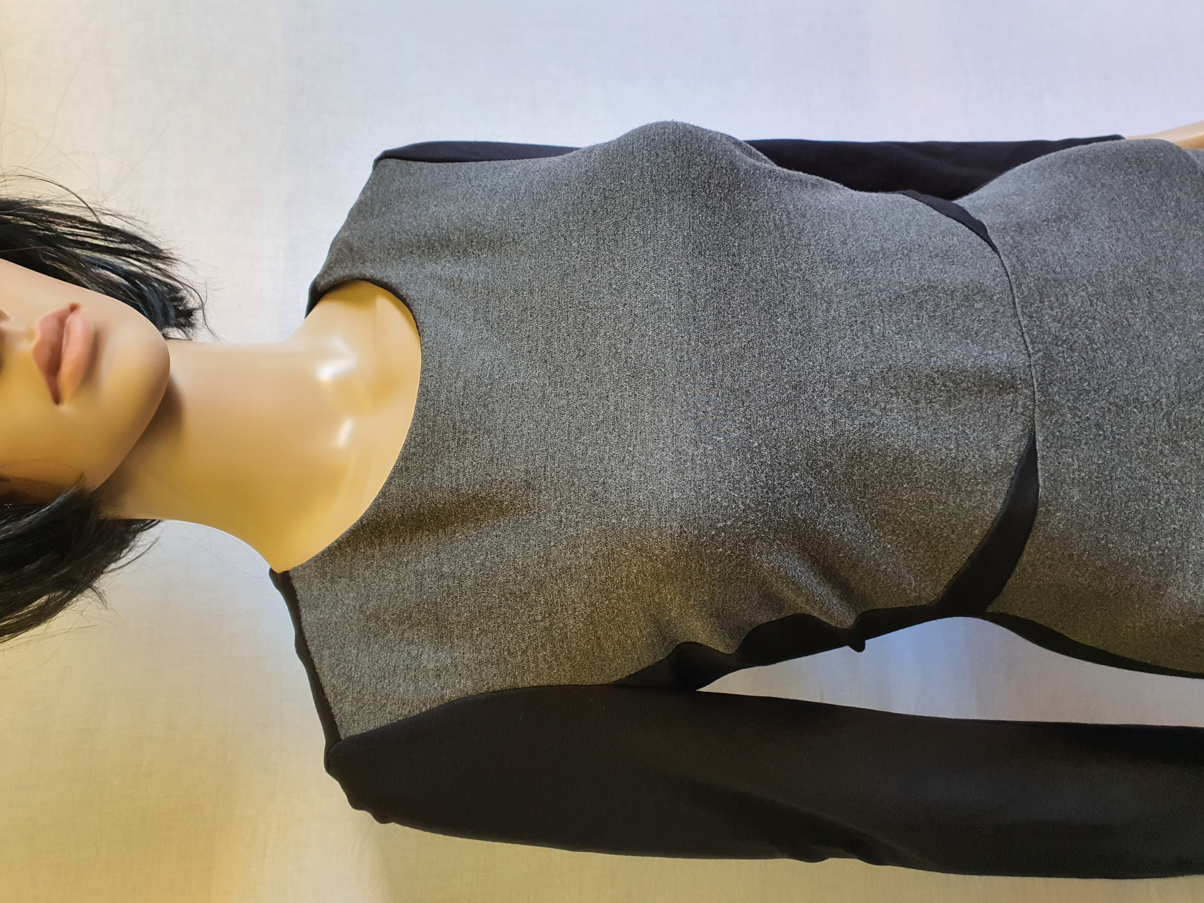 TOMMY HILFIGER Grey & Black Dress Size UK 6