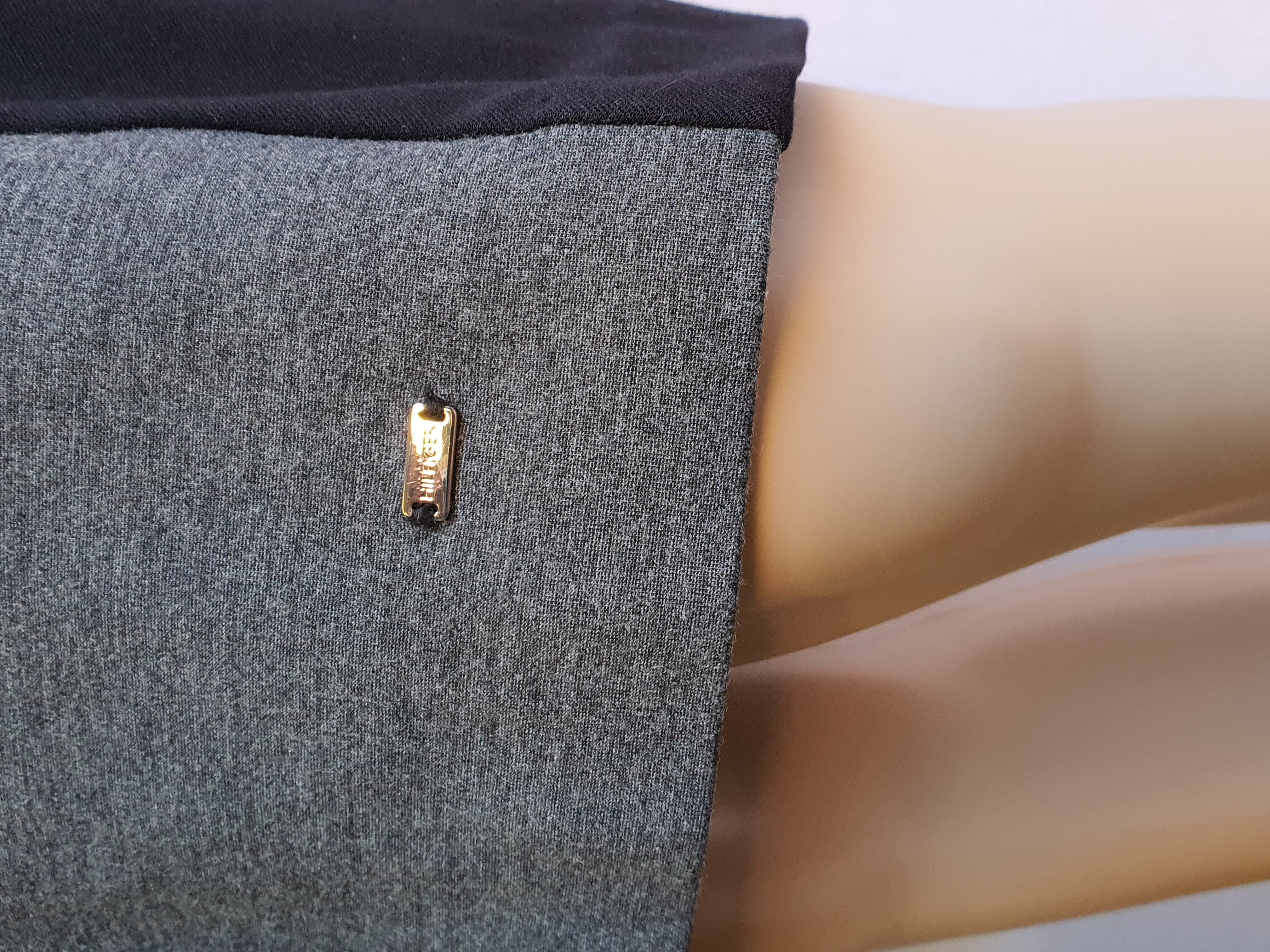 TOMMY HILFIGER Grey & Black Dress Size UK 6