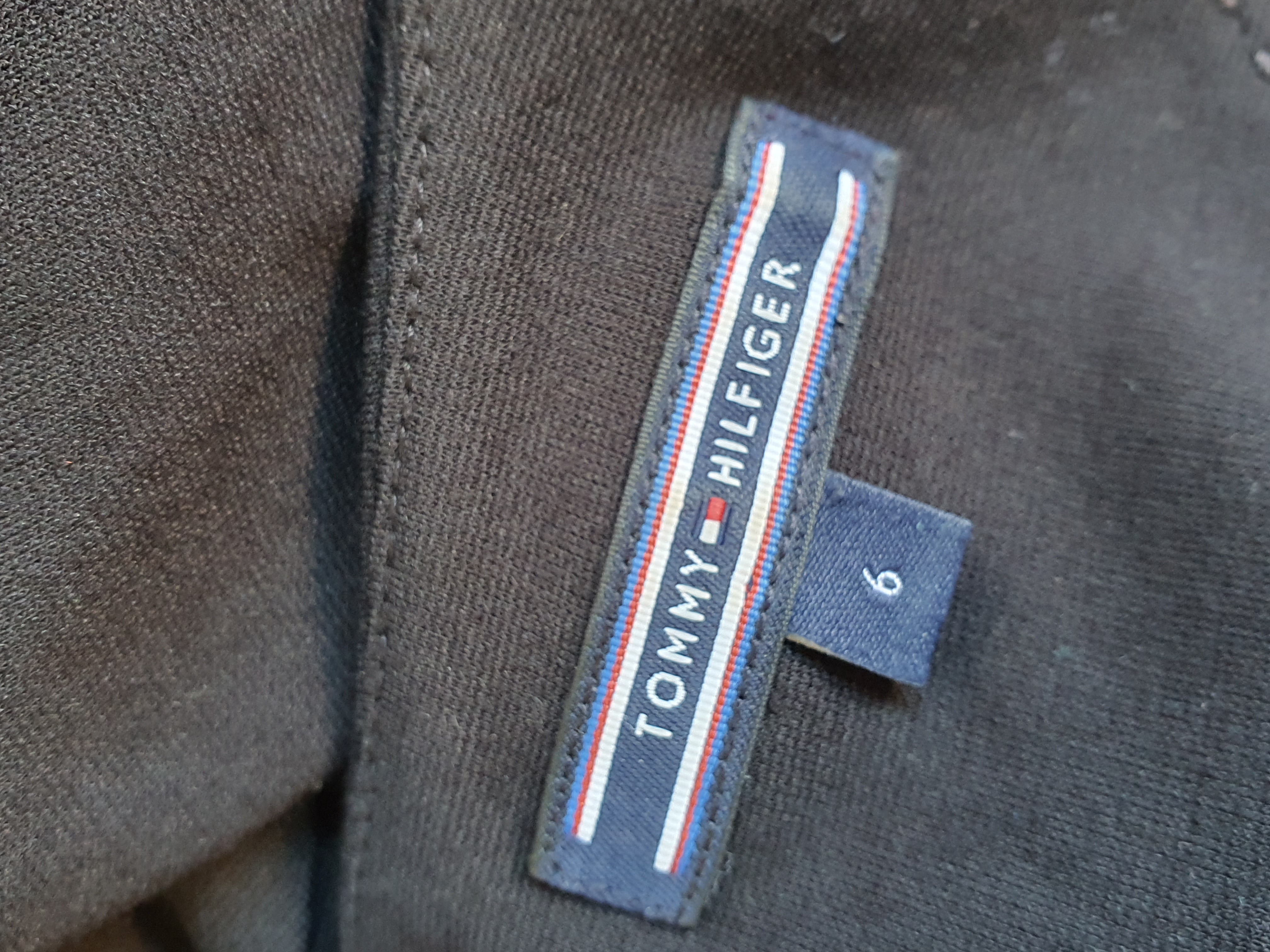 TOMMY HILFIGER Grey & Black Dress Size UK 6