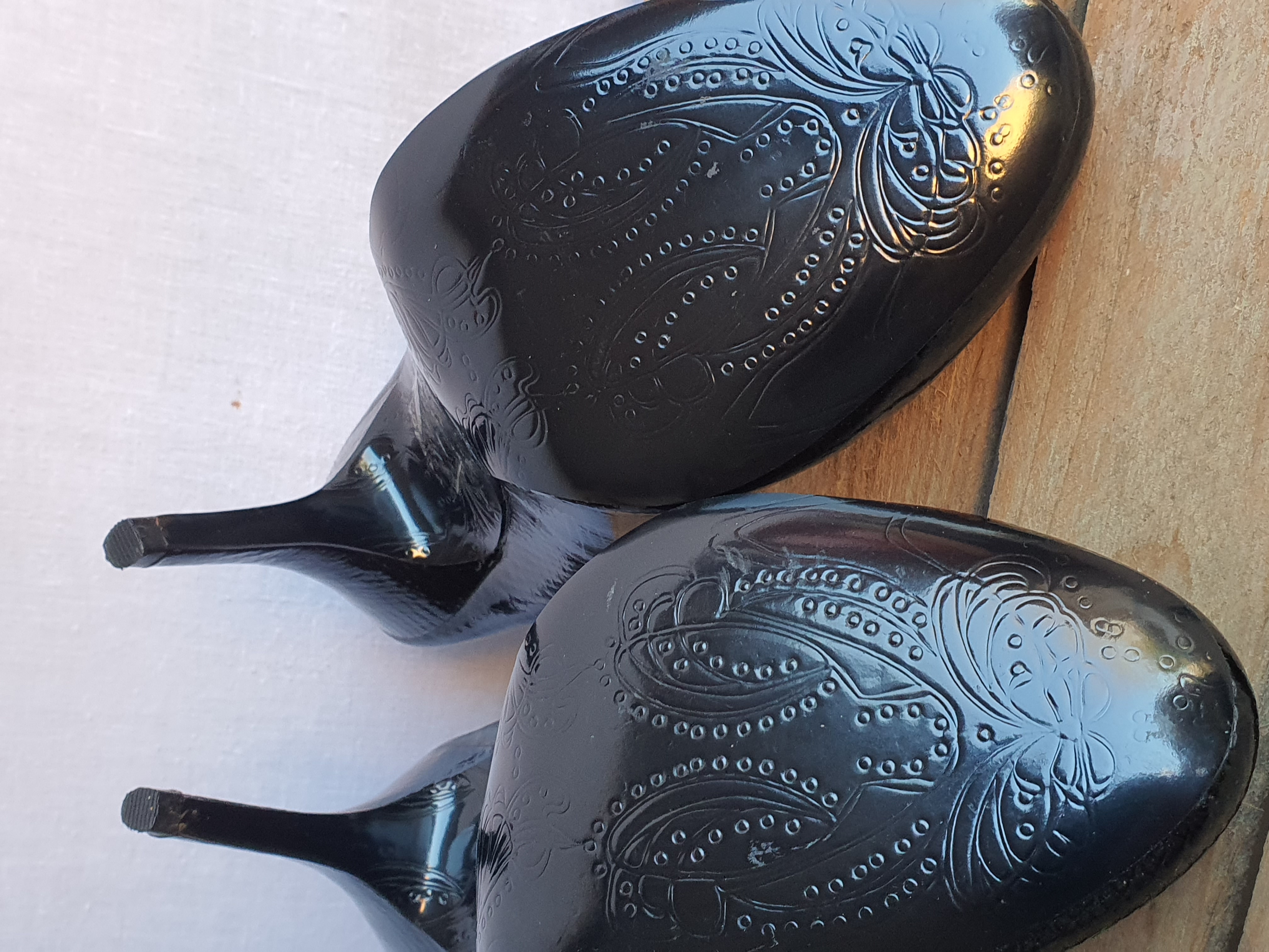 JASPER CONRAN Black 4" Heeled Court Shoe- NEW Size UK5