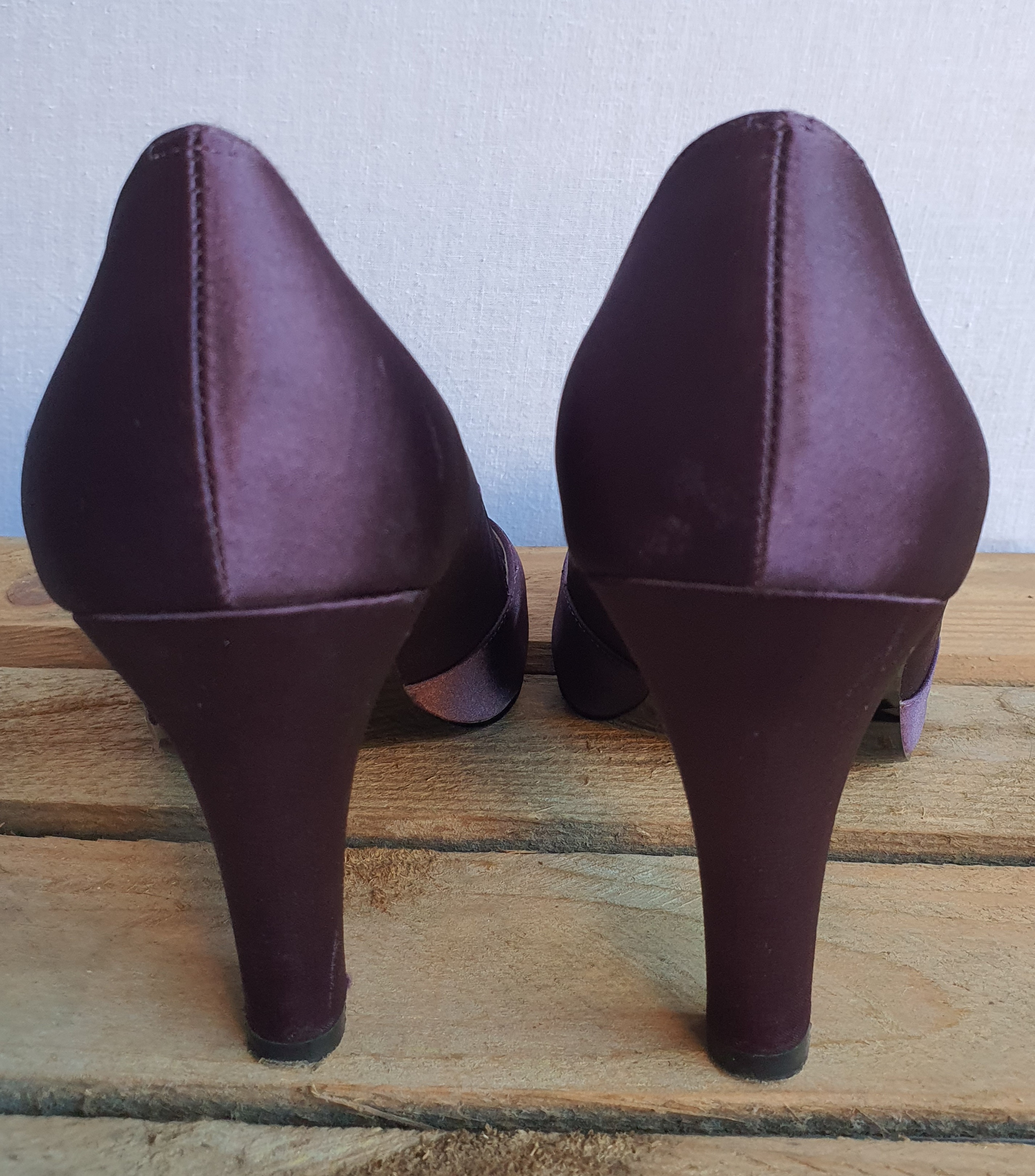 PHASE EIGHT Purple 4" Heeled Court Shoe Size UK5