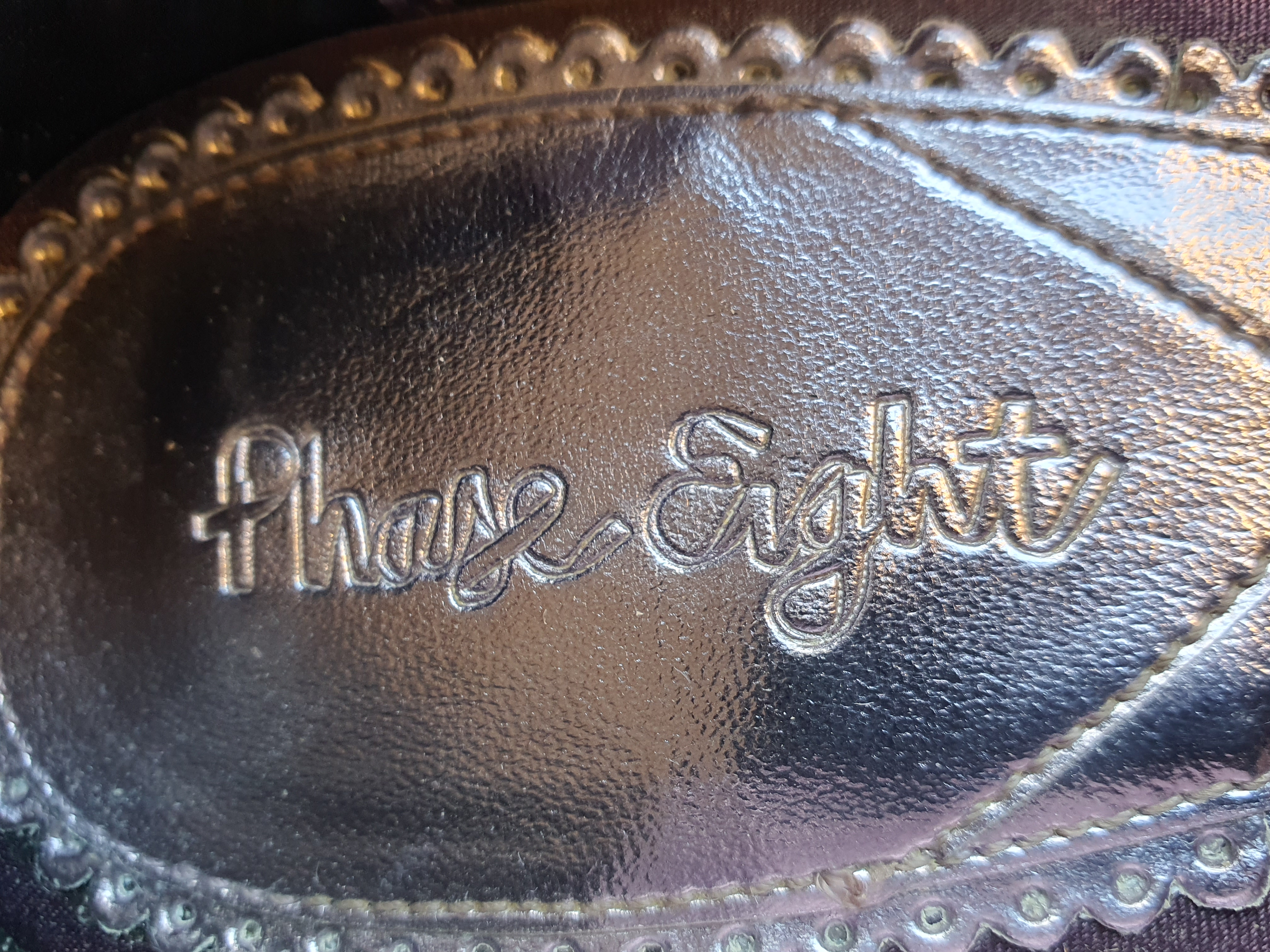 PHASE EIGHT Purple 4" Heeled Court Shoe Size UK5