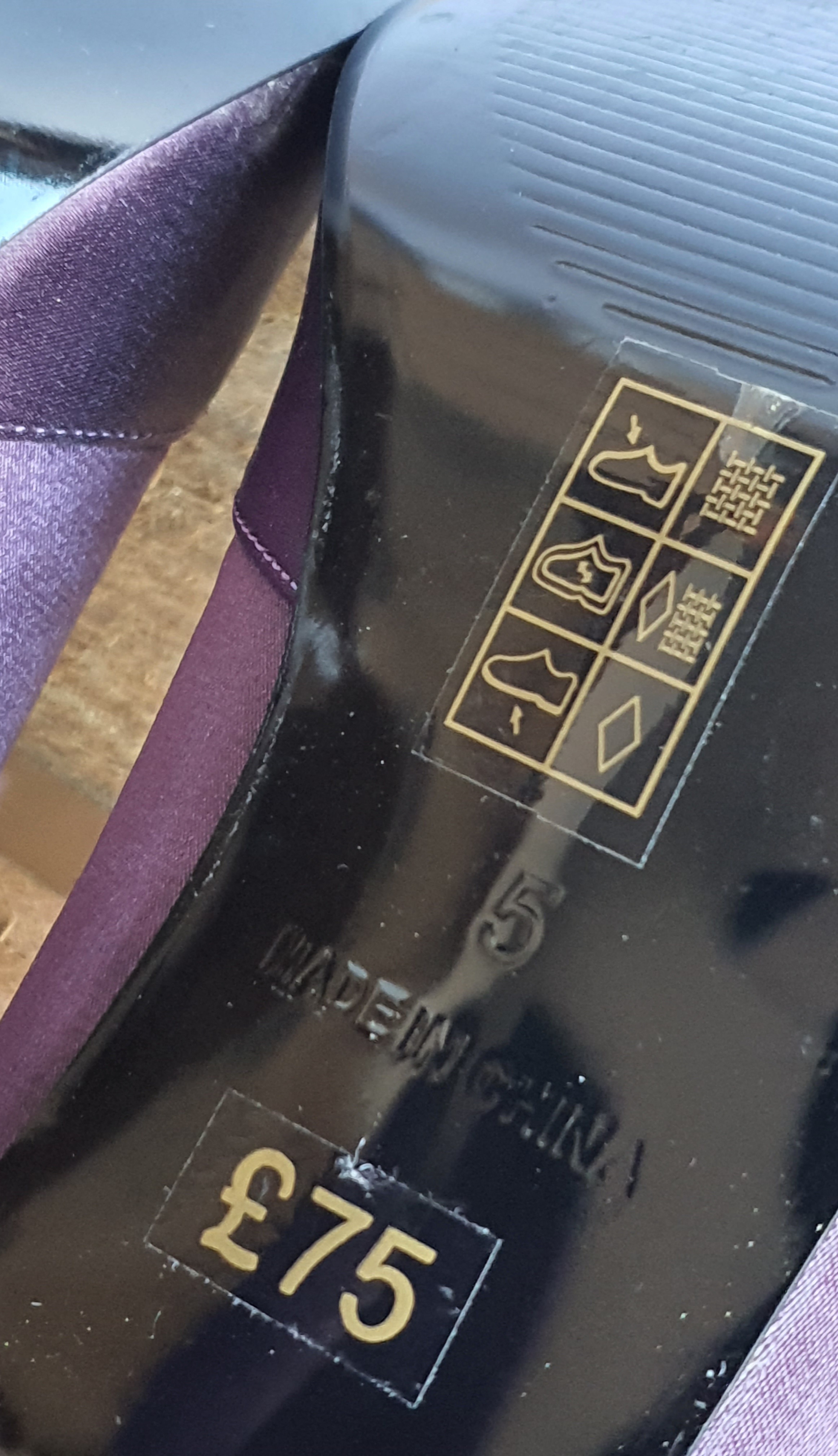 PHASE EIGHT Purple 4" Heeled Court Shoe Size UK5