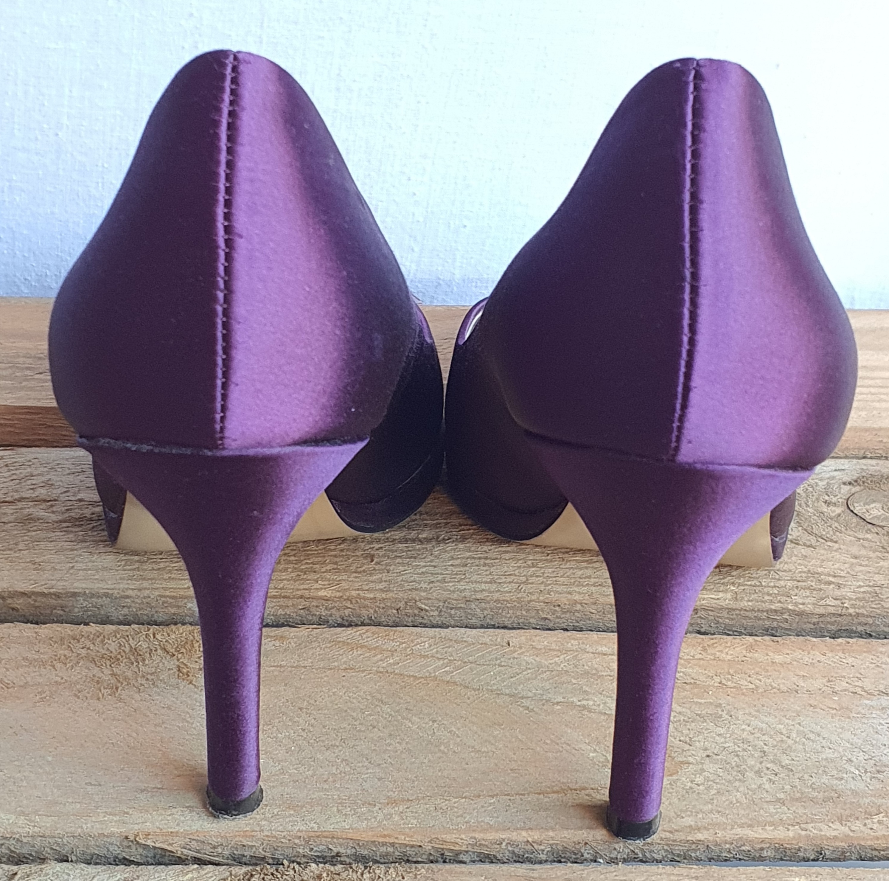 PHASE EIGHT Purple 4" Heeled Court Shoe Size UK6