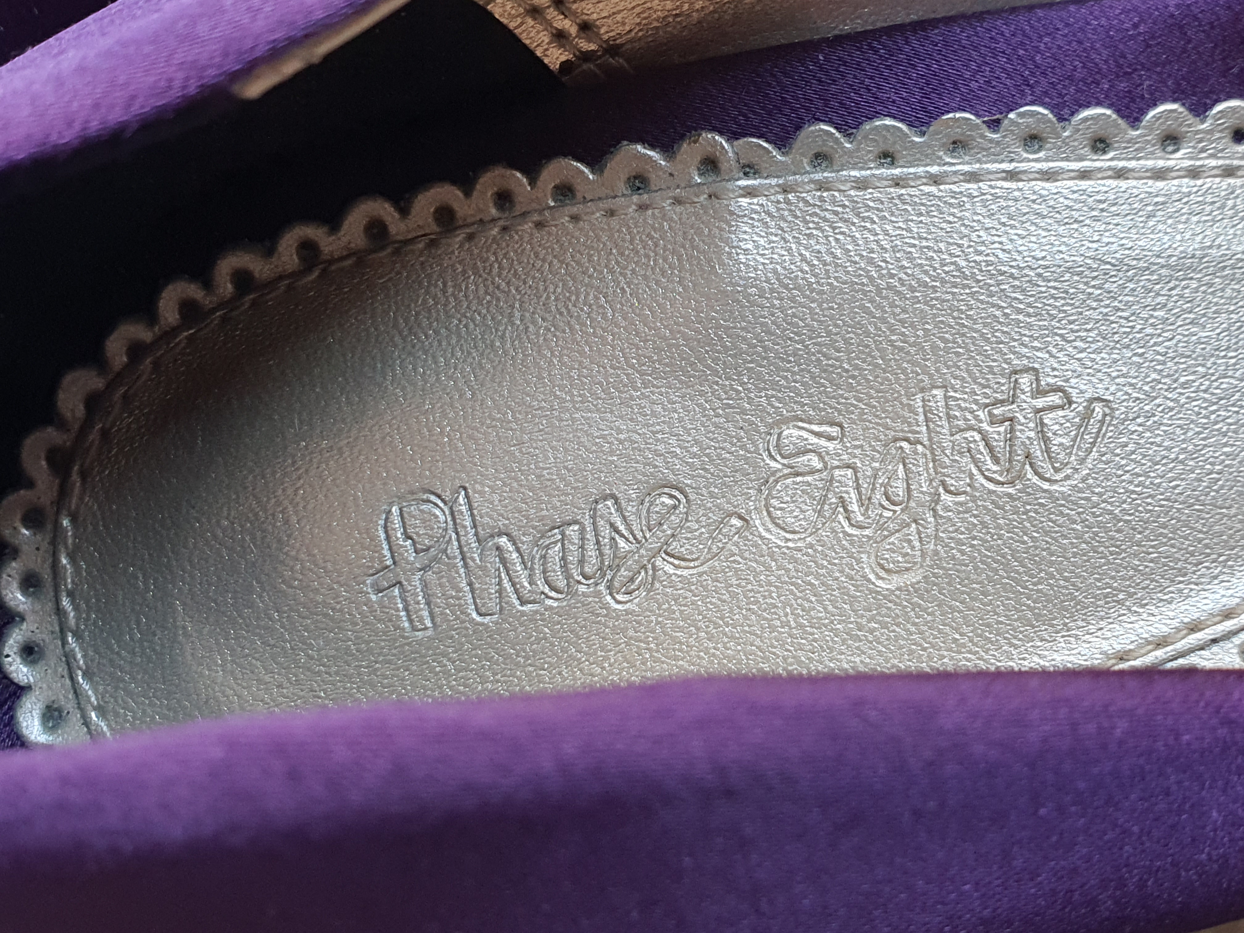 PHASE EIGHT Purple 4" Heeled Court Shoe Size UK6