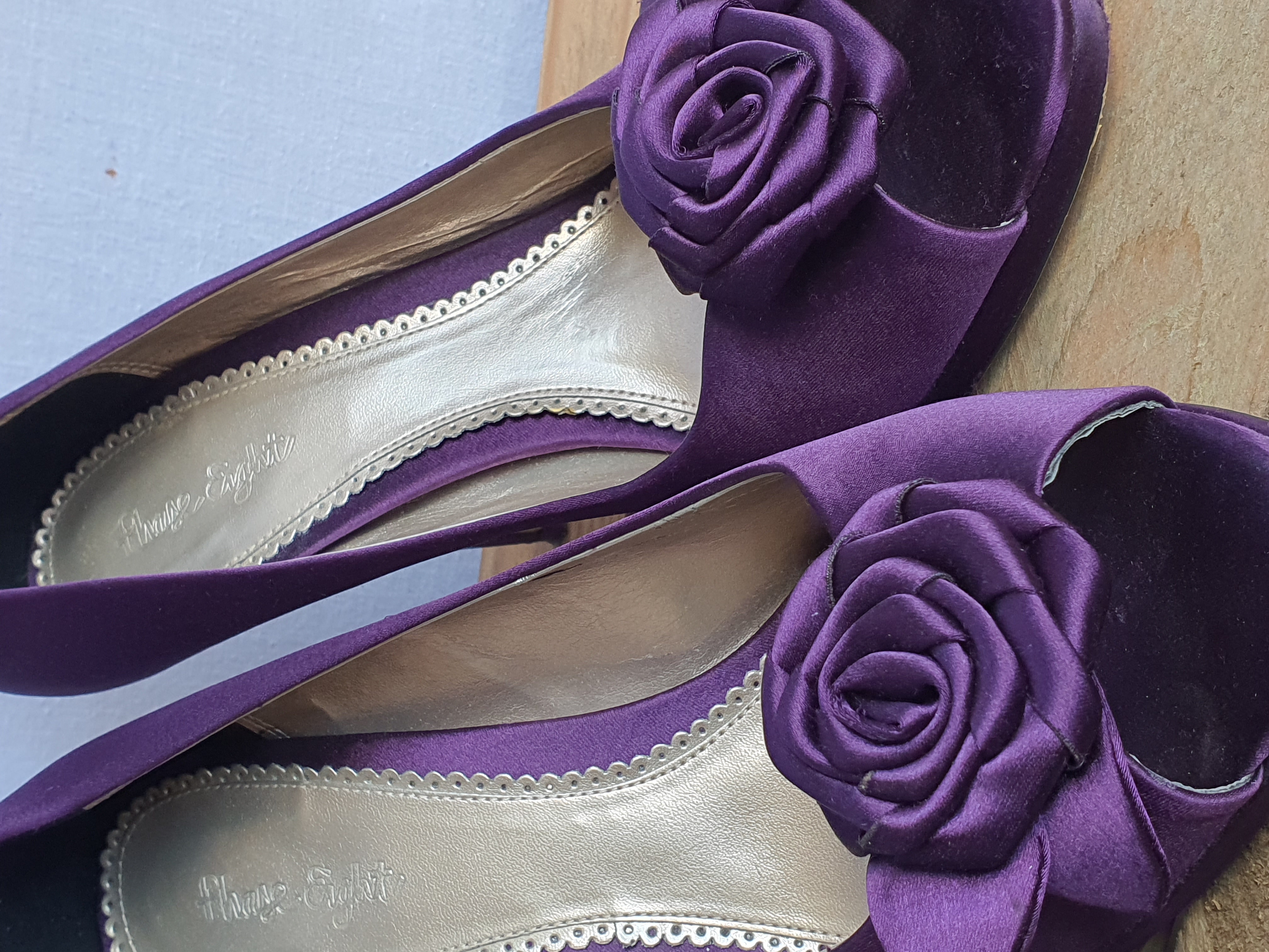 PHASE EIGHT Purple 4" Heeled Court Shoe Size UK6