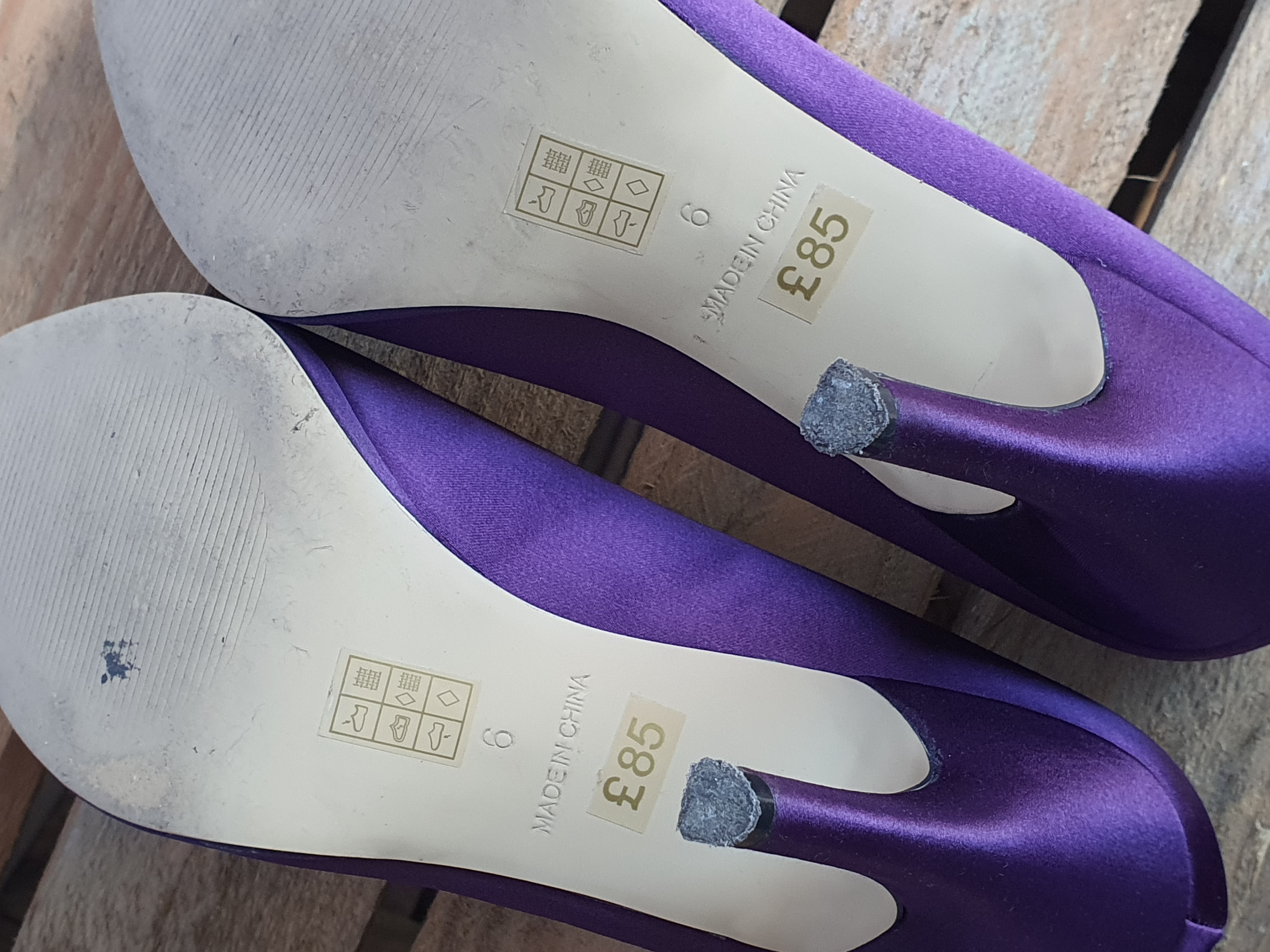 PHASE EIGHT Purple 4" Heeled Court Shoe Size UK6