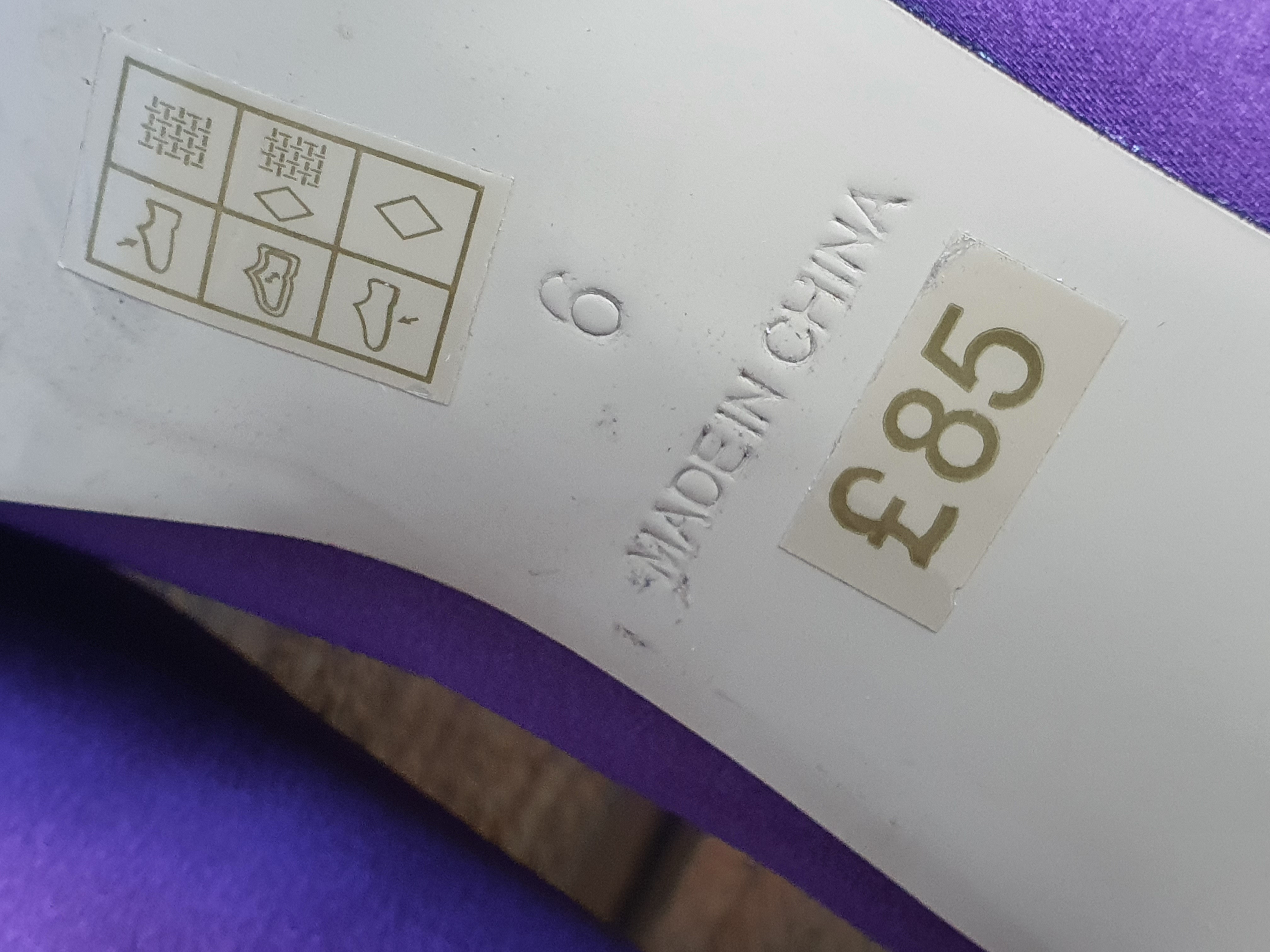 PHASE EIGHT Purple 4" Heeled Court Shoe Size UK6