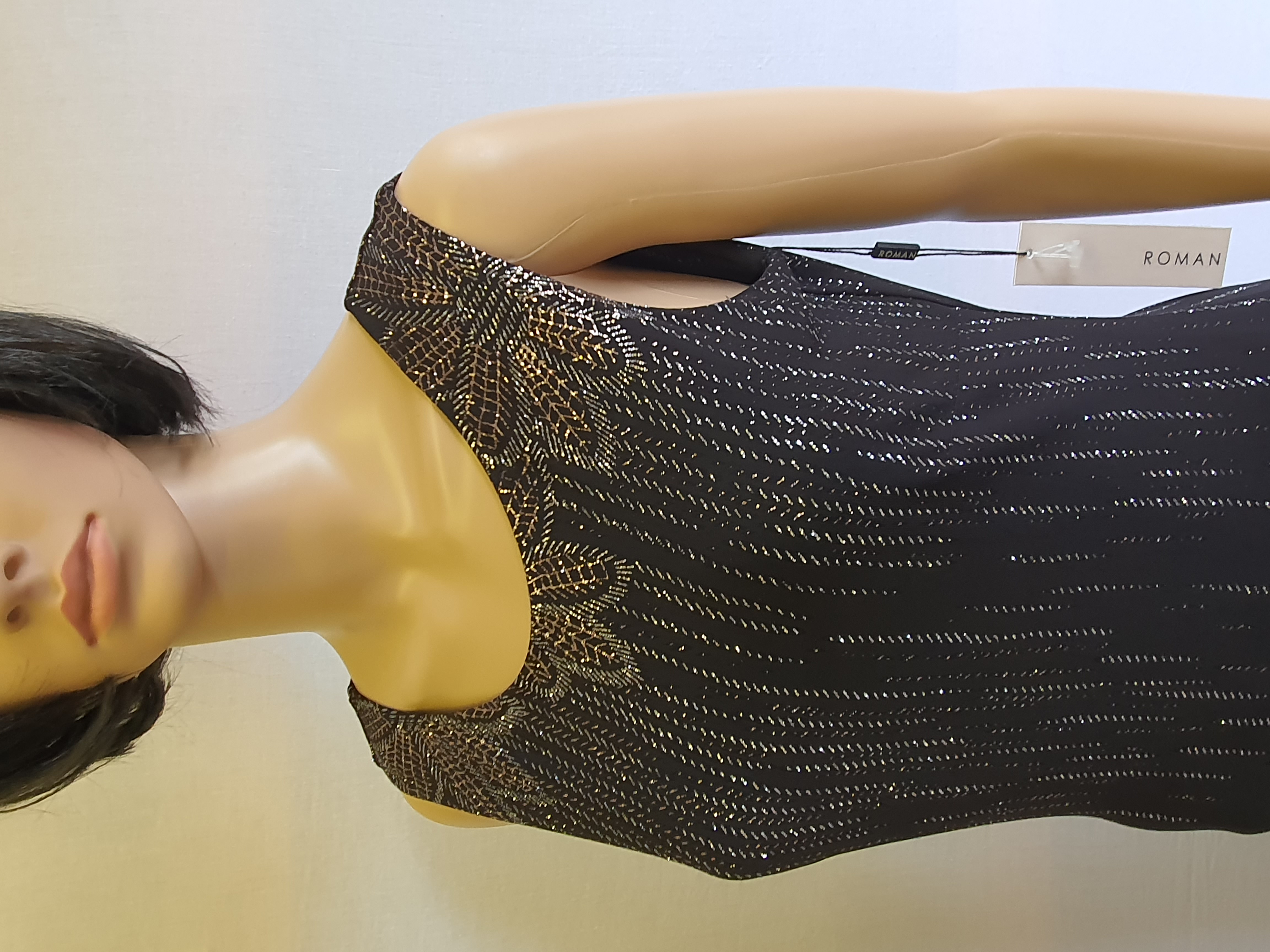 ROMAN Full Length Glitter Detail Maxi Dress Size UK10 - BNWT £60