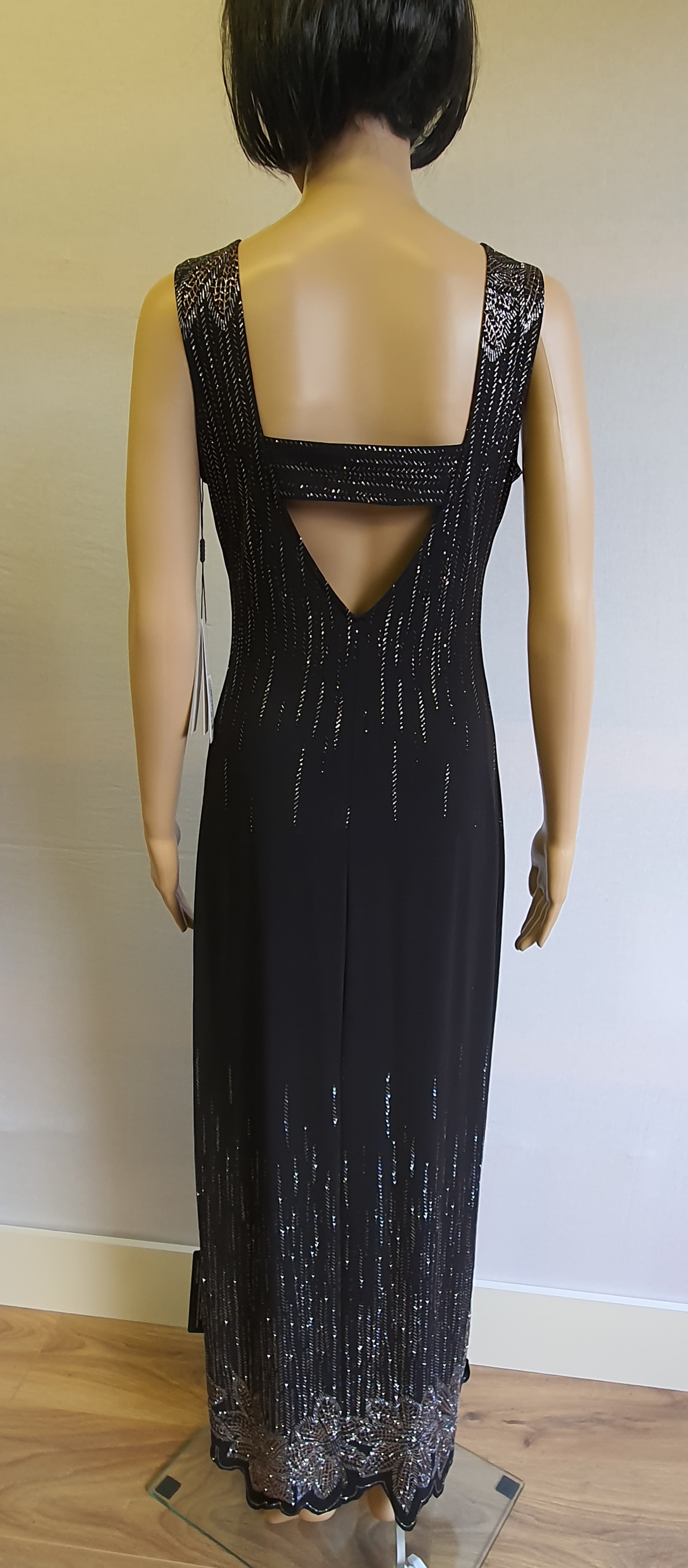ROMAN Full Length Glitter Detail Maxi Dress Size UK10 - BNWT £60