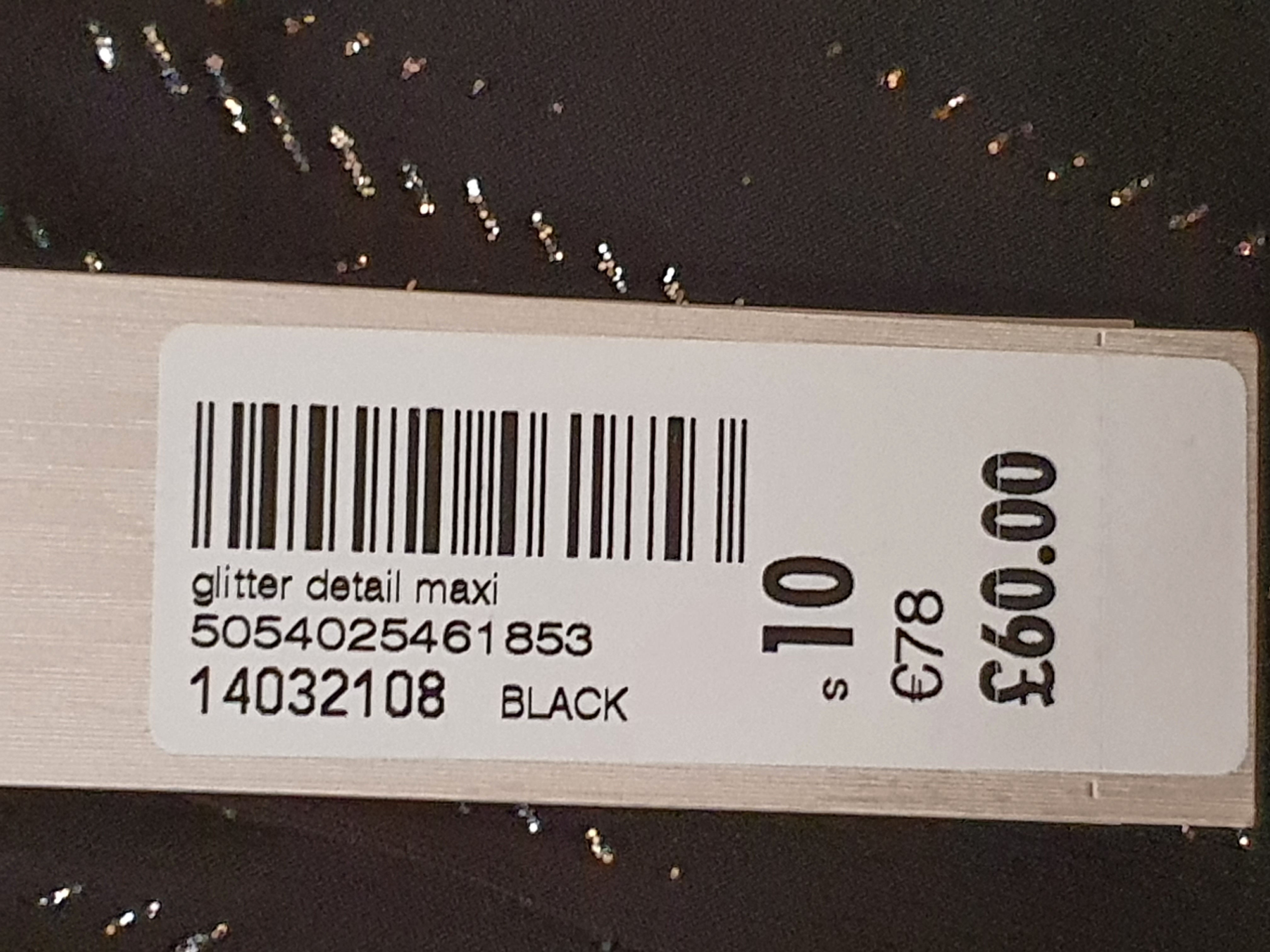 ROMAN Full Length Glitter Detail Maxi Dress Size UK10 - BNWT £60